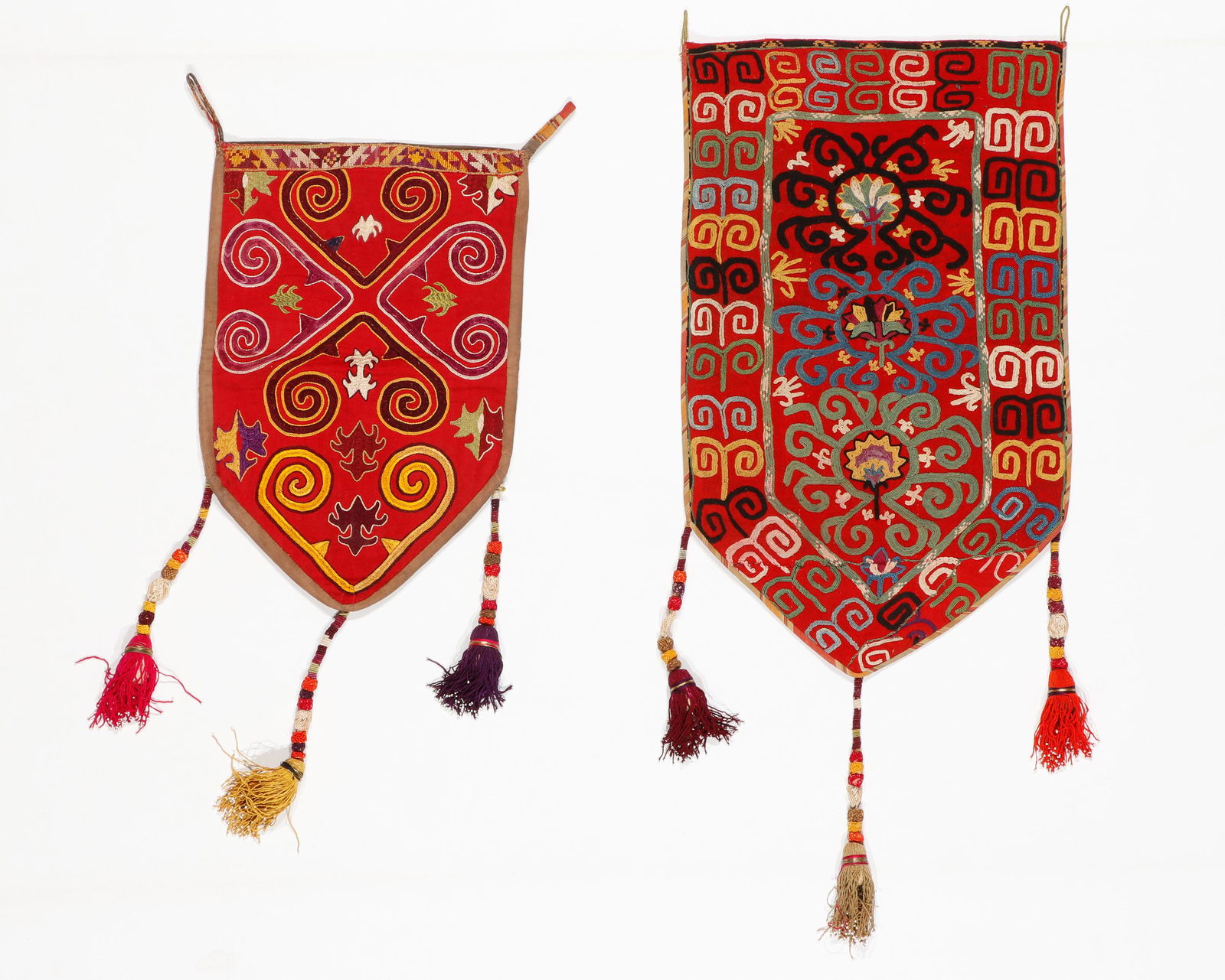 2 Uzbek/Lakai Ilgich Wall Decorations, Late 19th/Early 20th C. (1 of 2)