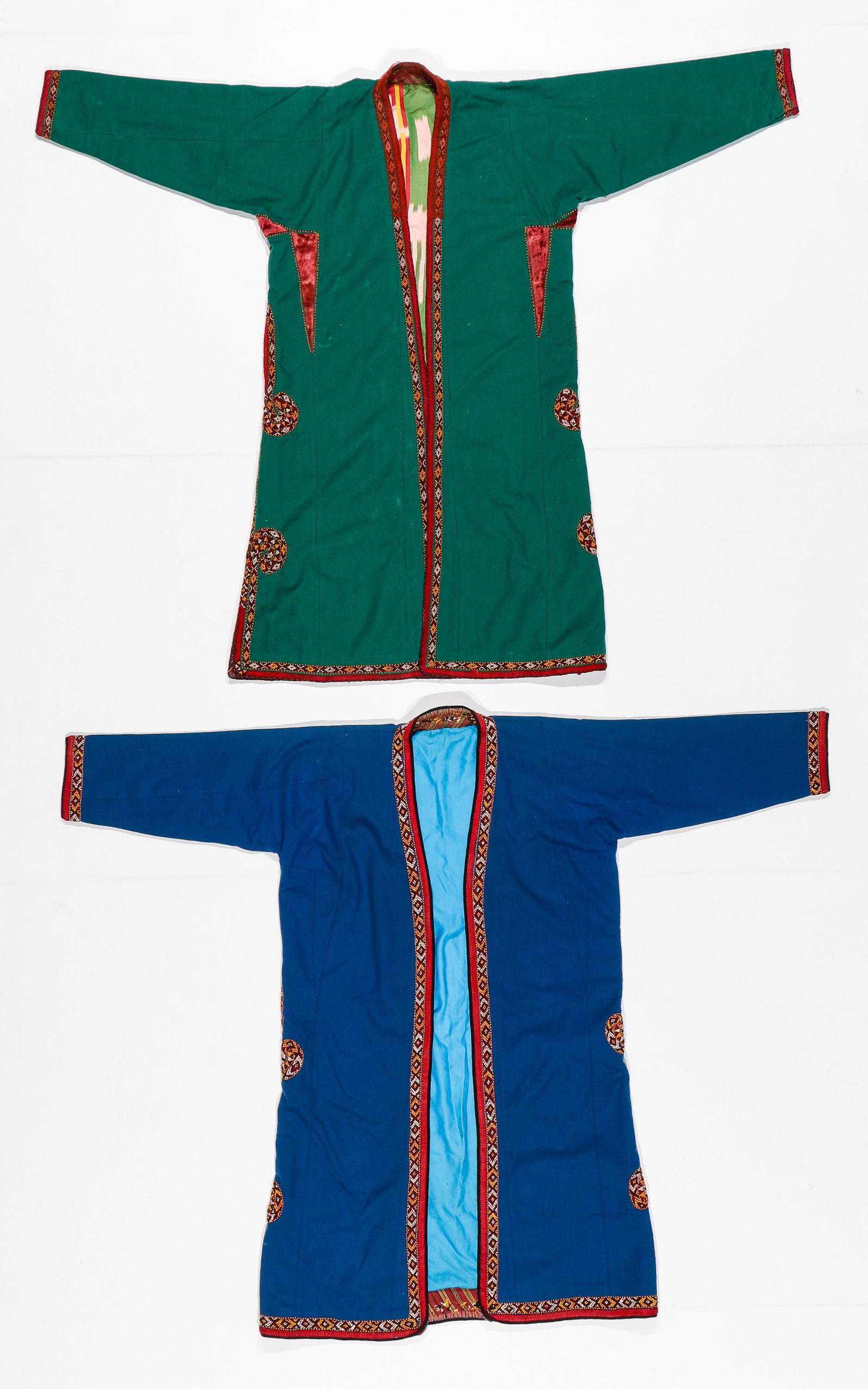 Two Turkmen Coats, Mid 20th C. (1 of 5)
