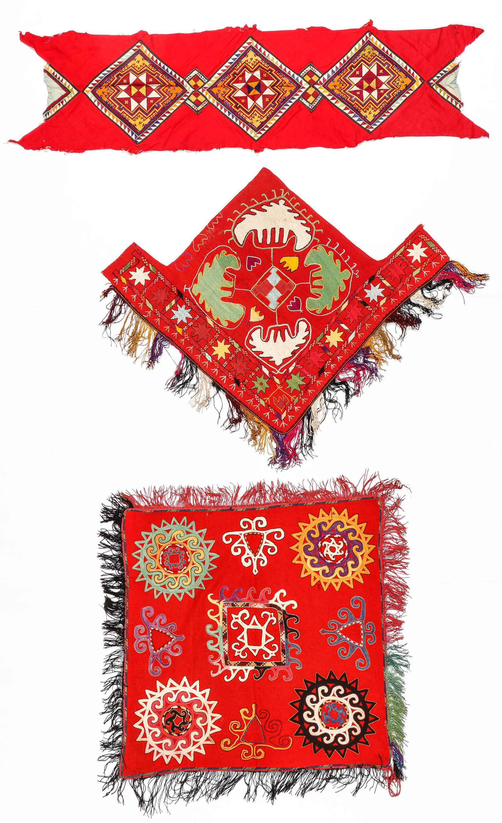 Group of Kangrat and Uzbek Embroidery Textiles, Late 19th/20th C. (1 of 5)