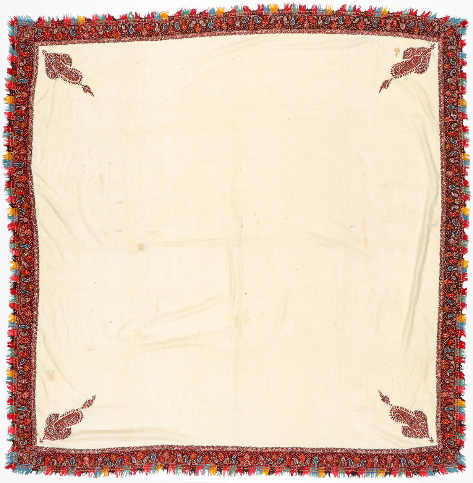 19th C. Kashmir Wool Shawl, India (1 of 3)