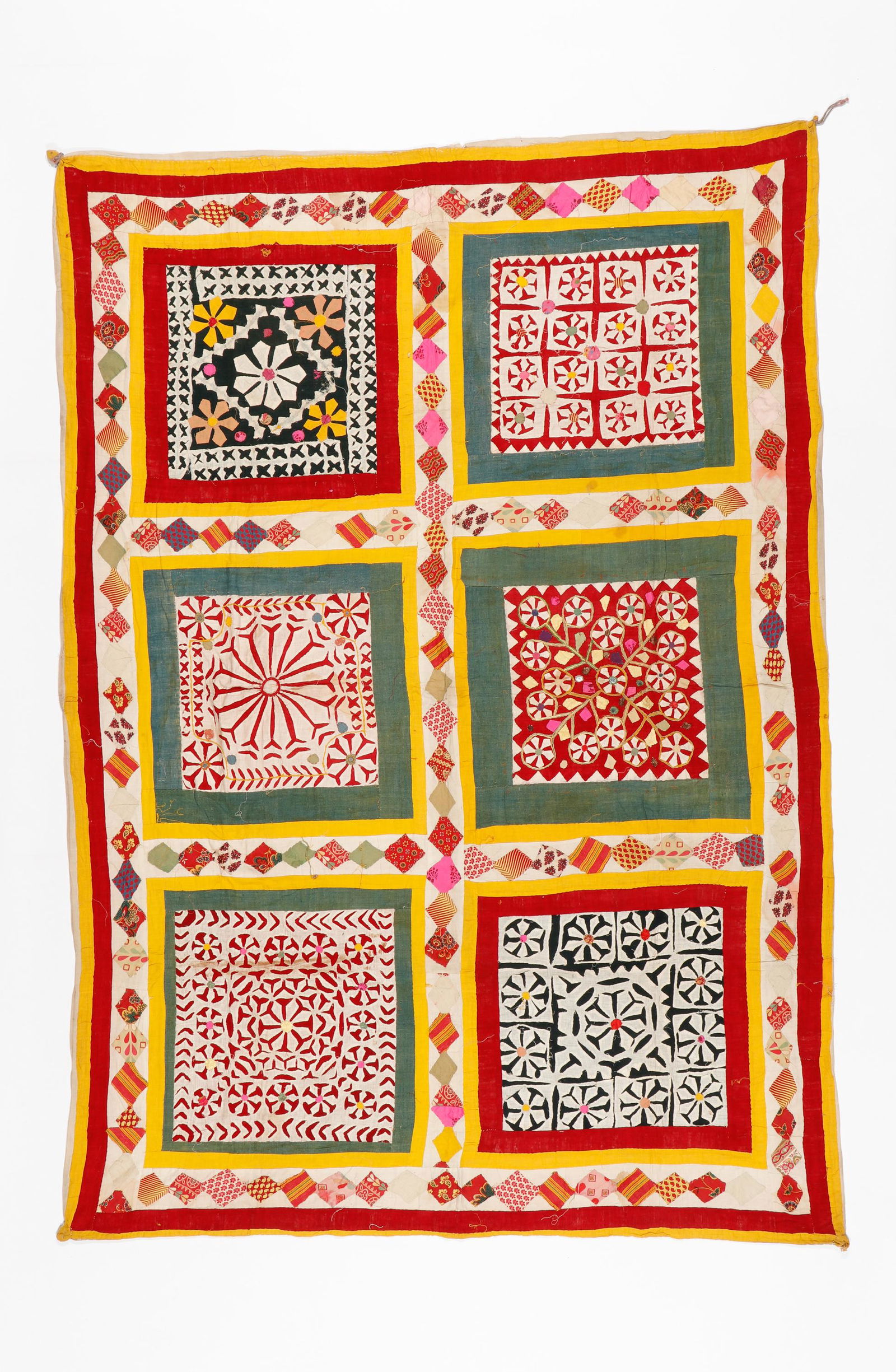 Indian Cotton Patchwork Textile, Mid 20th C. (1 of 4)