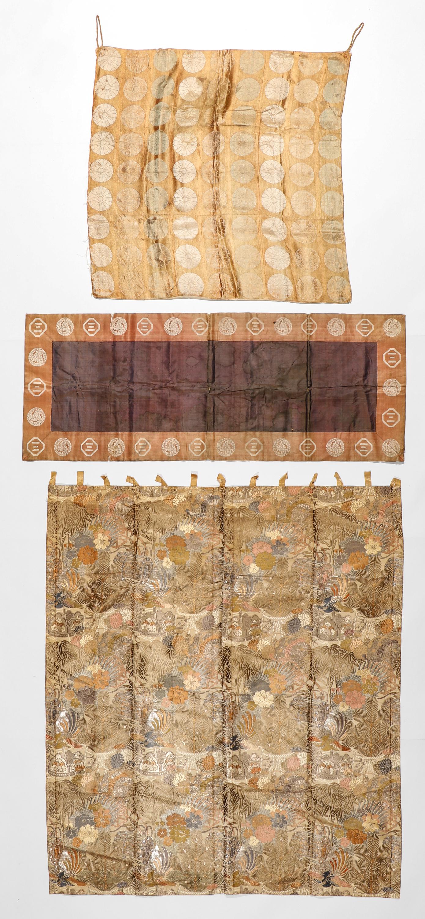 Antique Japanese Silk Textile Lot (1 of 6)