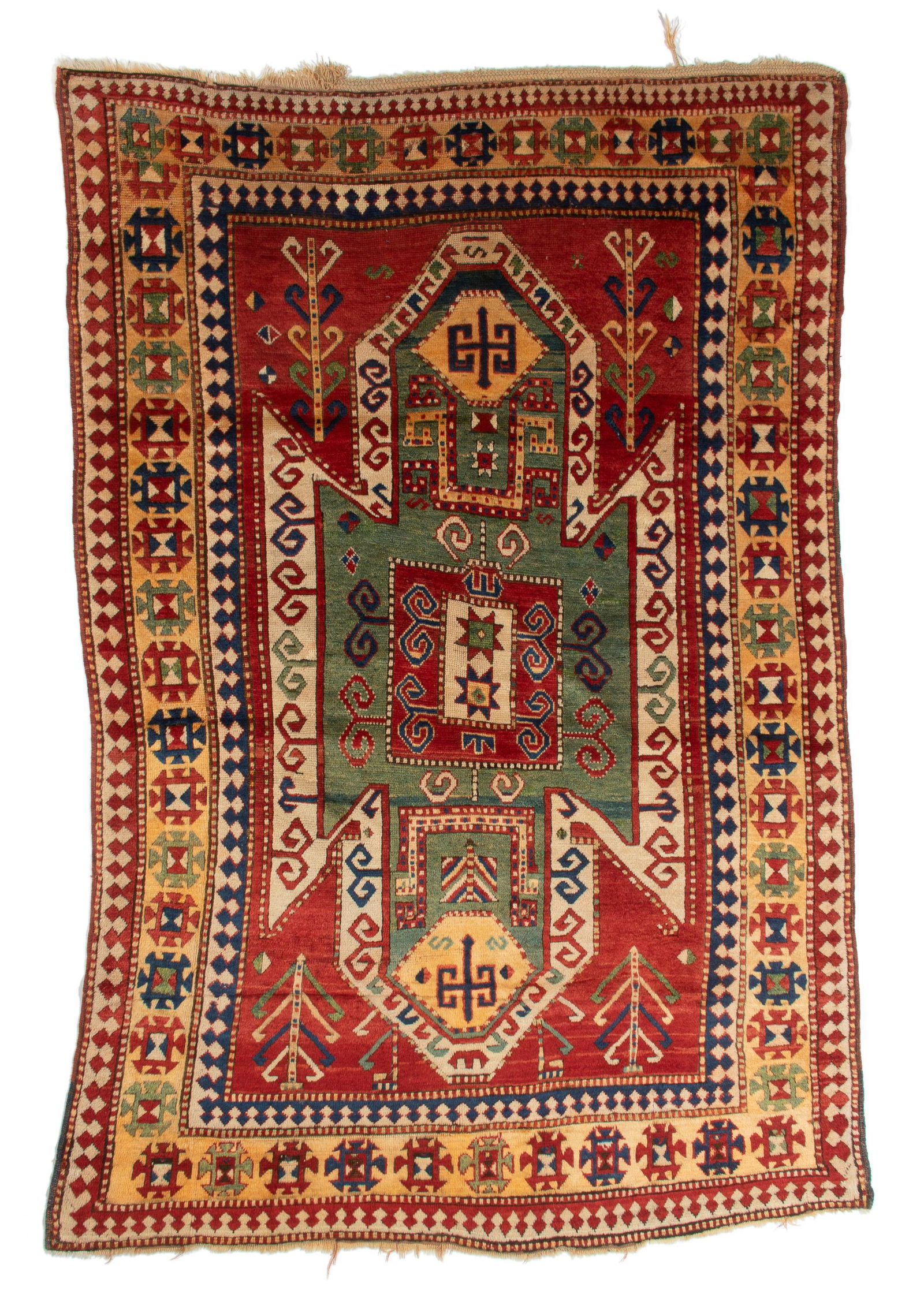 Sewan Kazak Rug, Caucasus, Ca. 1880, 5'2'' x 8'0'' (1 of 4)