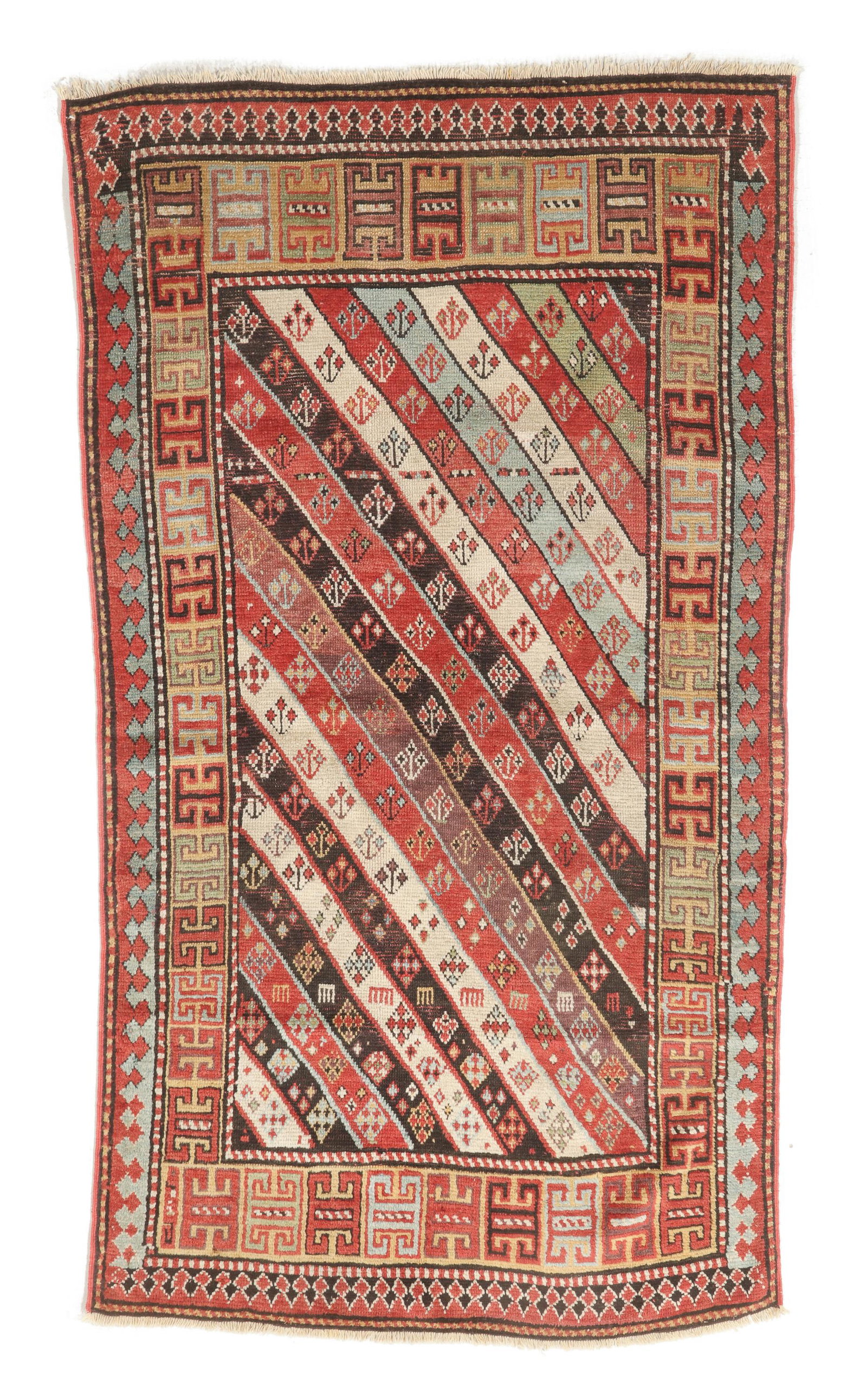 Kazak Rug, Caucasus, Ca. 1880, 3'8'' x 6'4'' (1 of 4)