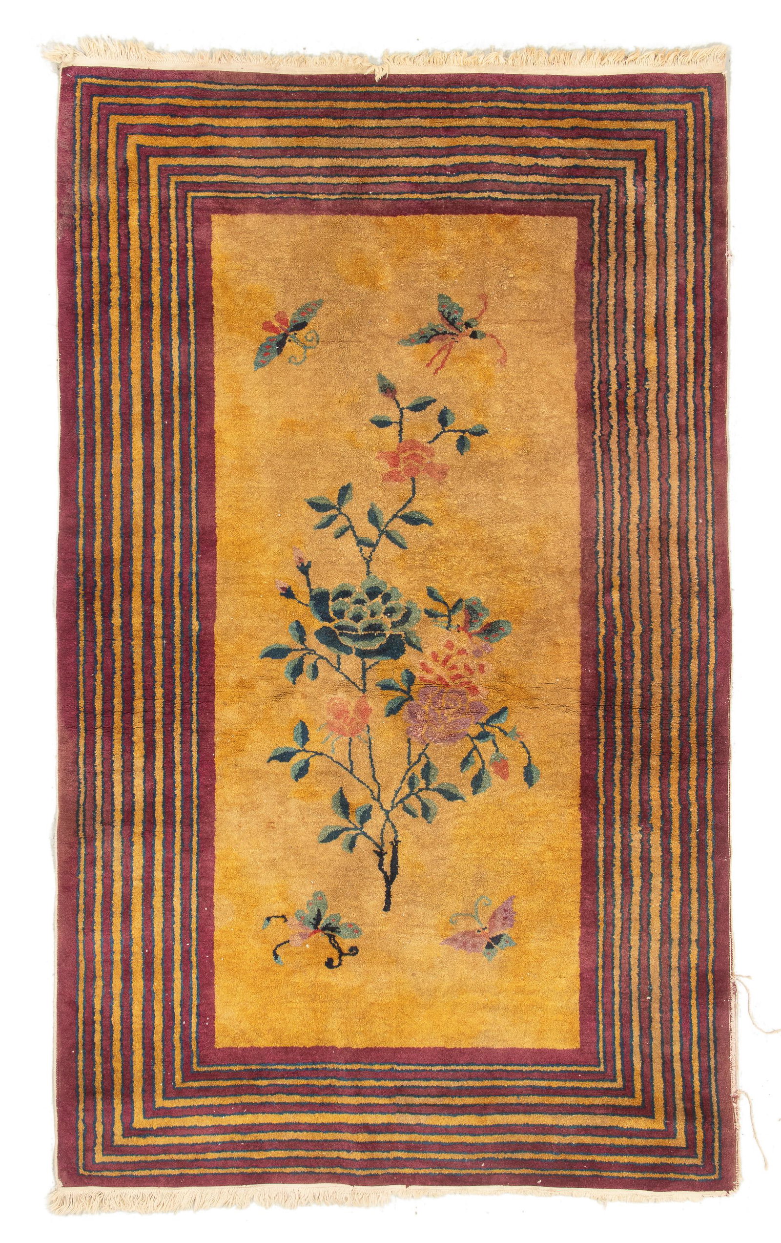Chinese Art Deco Rug, Ca. 1940, 3'11'' x 6'7'' (1 of 5)