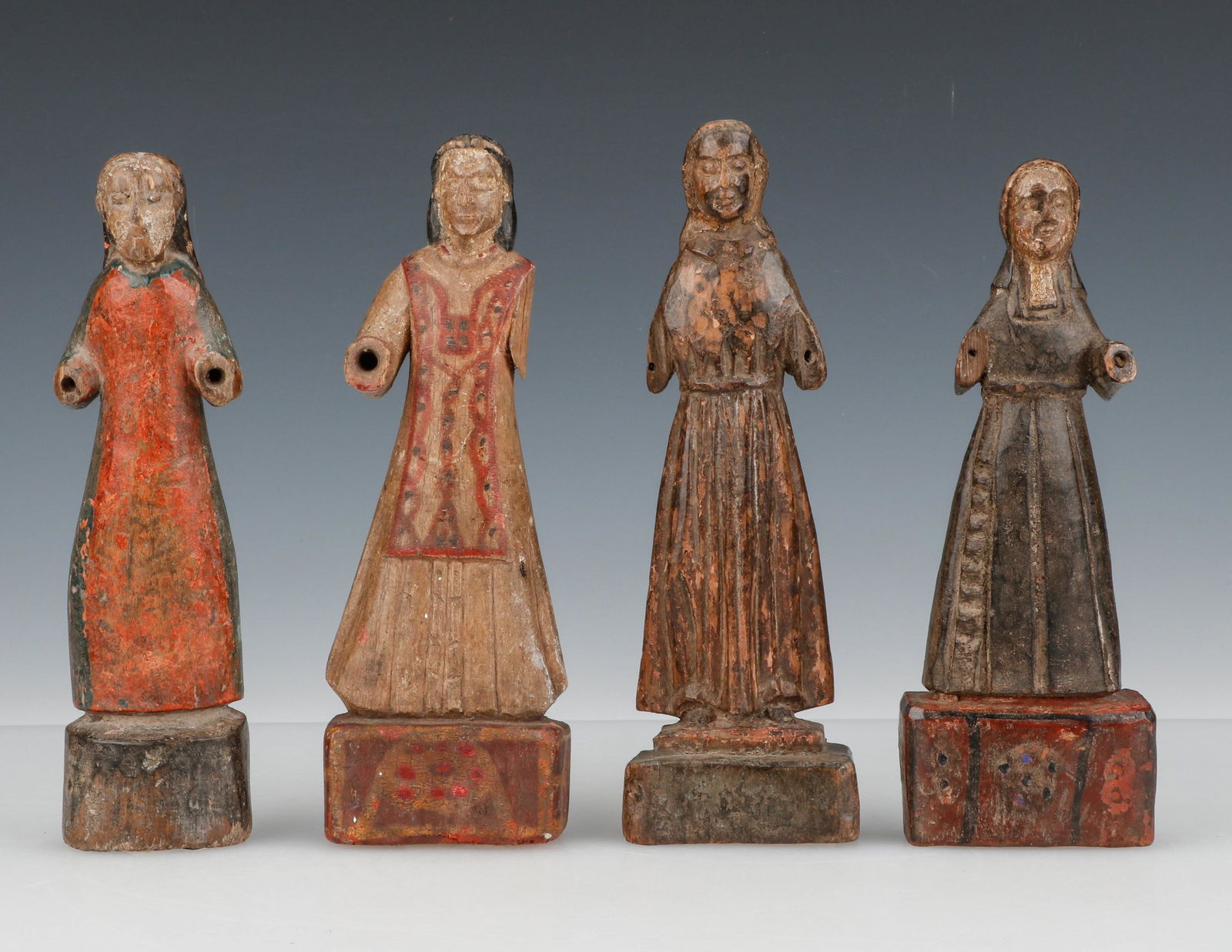 4 Spanish Colonial Santos Figures (1 of 5)