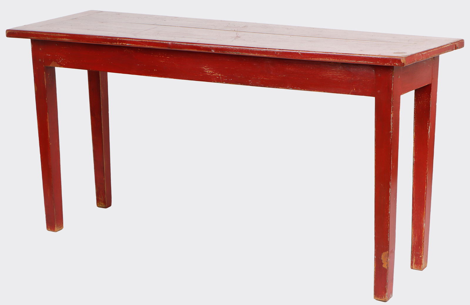 Red Painted Console Table (1 of 4)