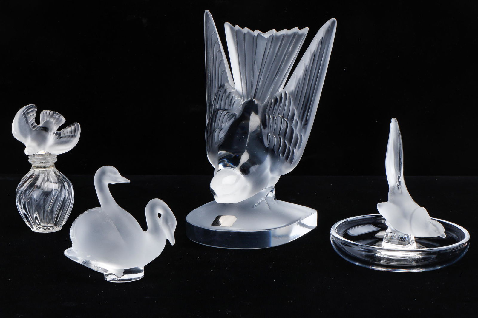 Group of Lalique Cabinet Articles and Perfume Bottle (1 of 6)