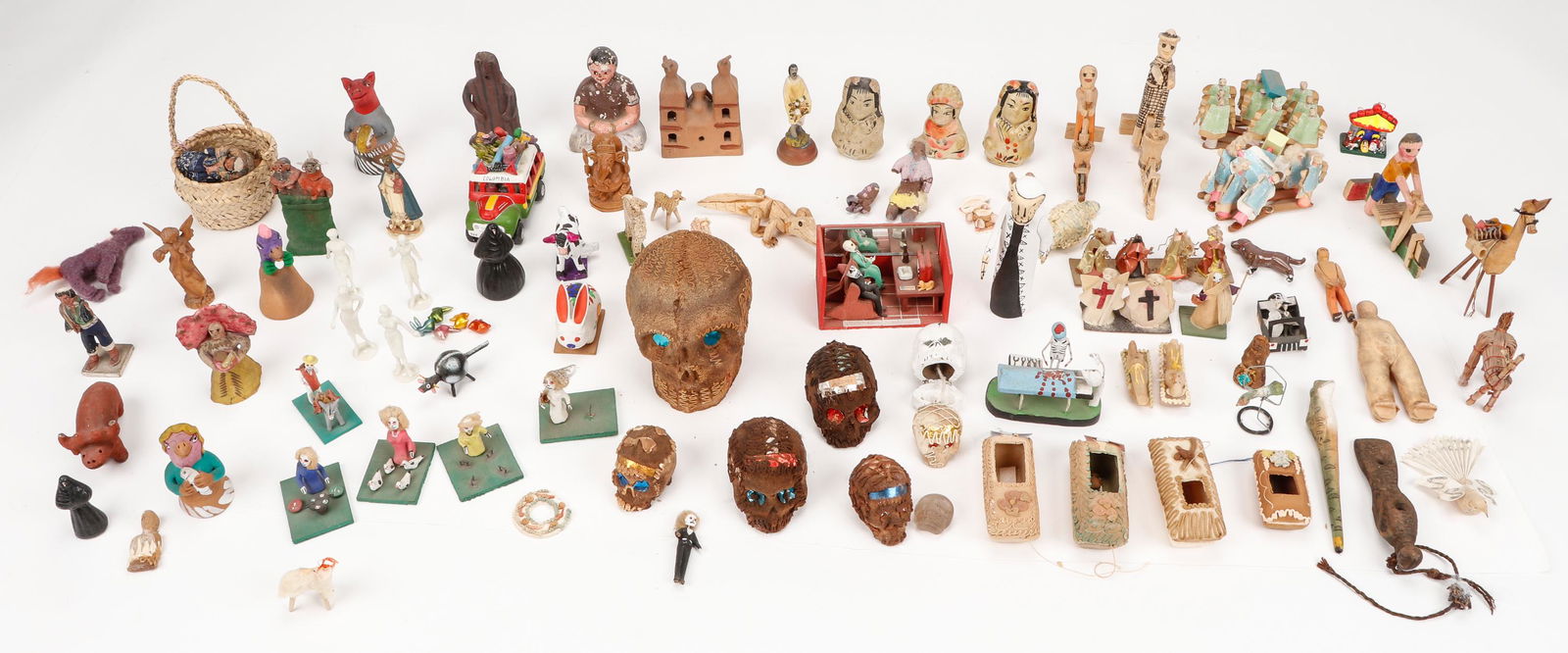 Collector's Lot of Mexican Folk Art and Other Figures (1 of 4)