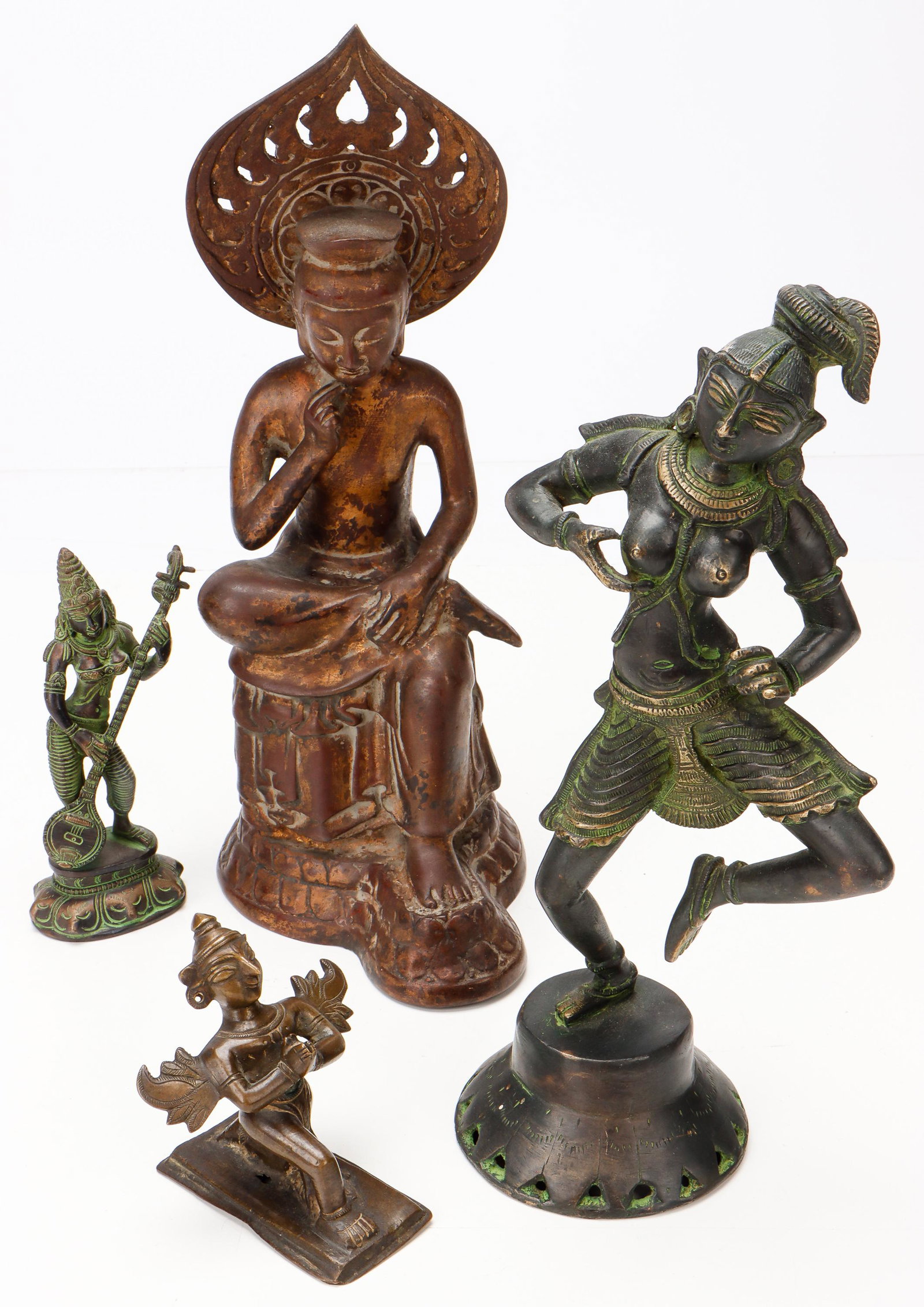 4 Antique Indian Bronzes (1 of 7)