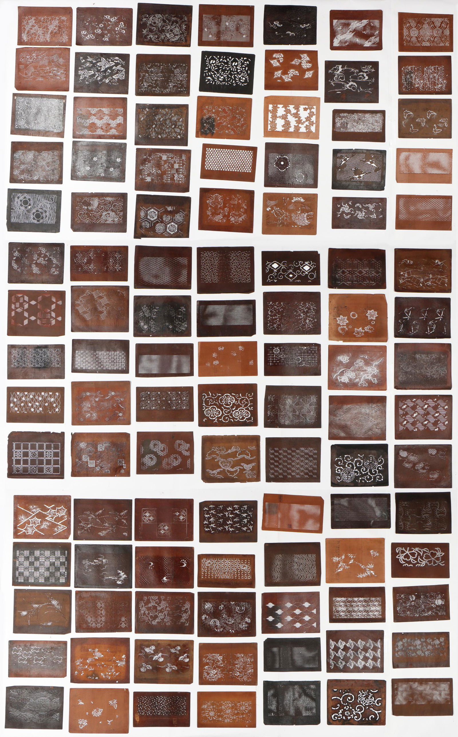 105 Japanese Katagami Kimono Stencils (1 of 12)