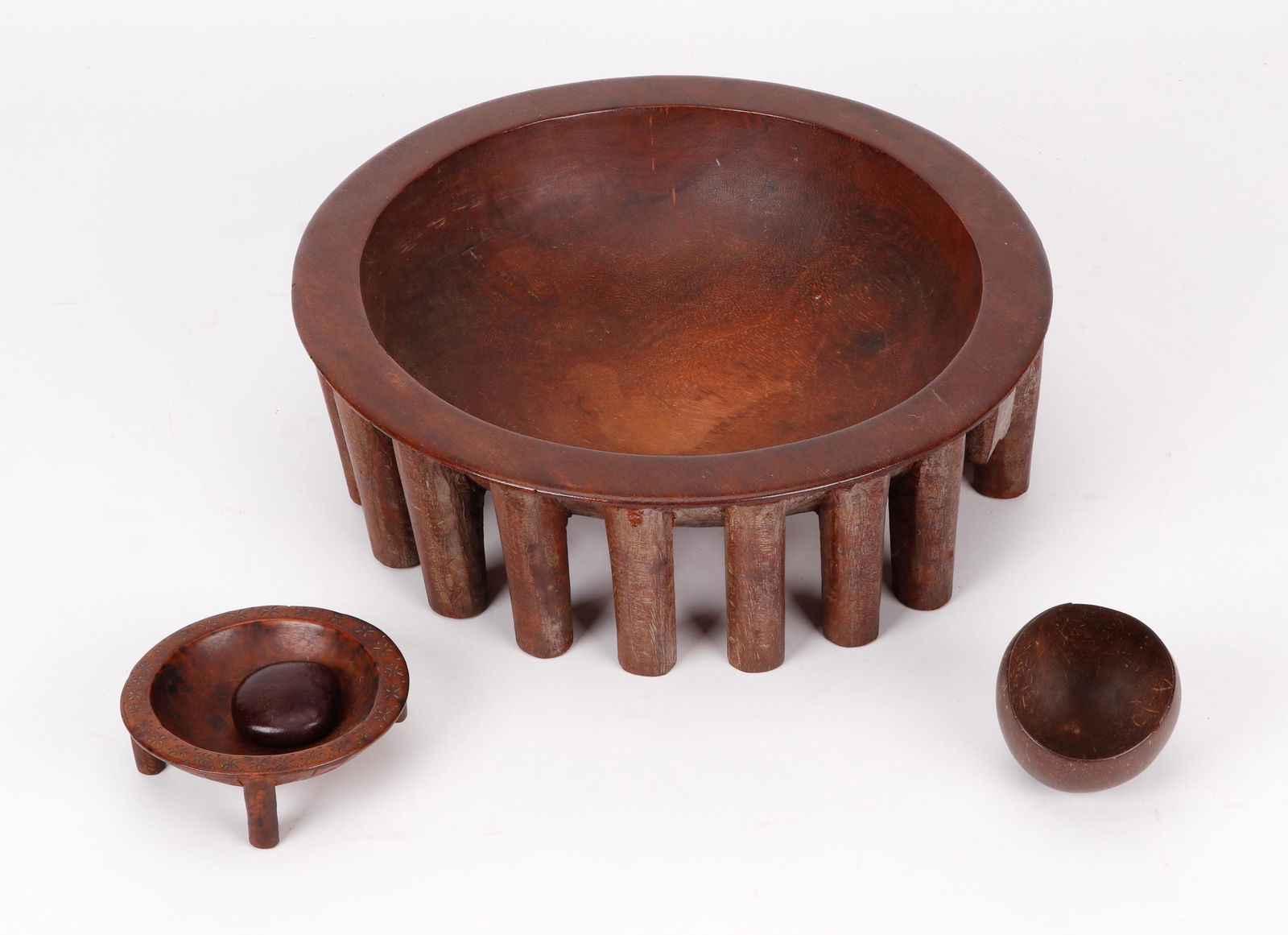 Ethnographic Collector's Lot of Samoan Bowls (1 of 4)