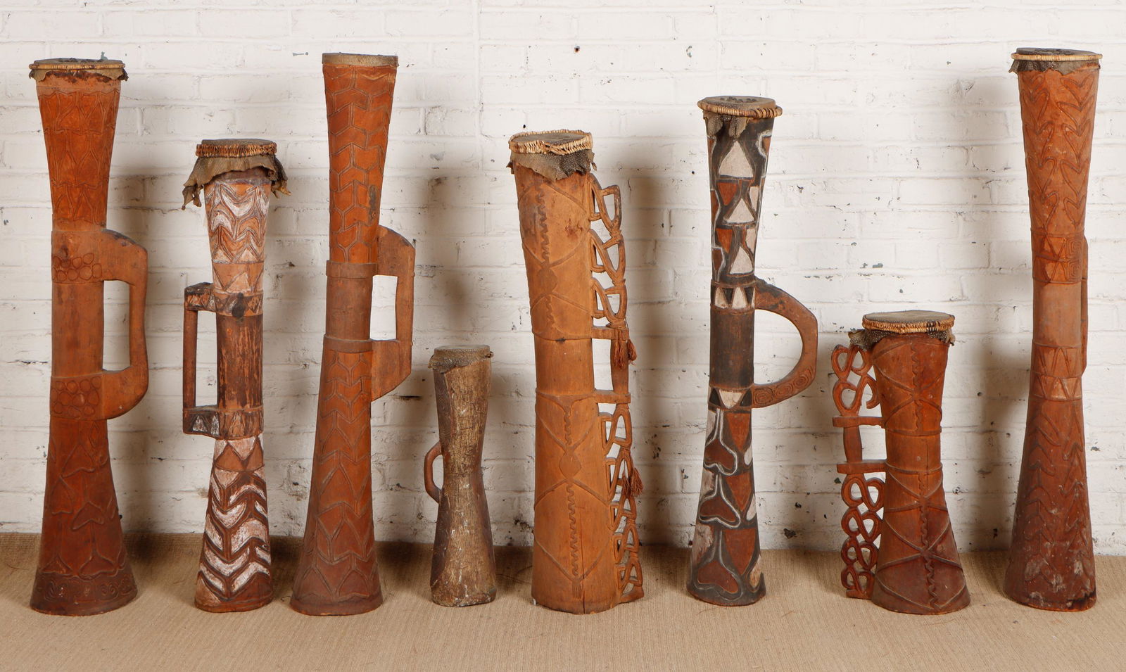 8 Asmat Drums, Central and Coastal Region, West Papua (Formerly Irian Jaya) (1 of 6)