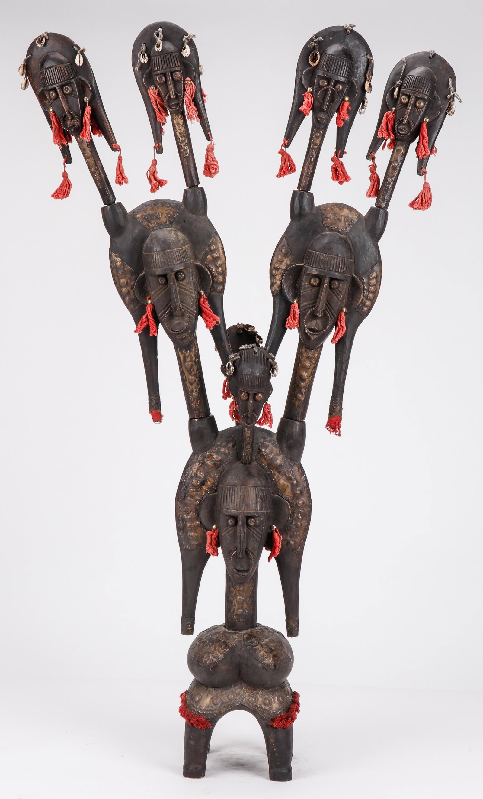 Large African Bamana Merekun Janus Sogobo Puppet, Mali (1 of 4)