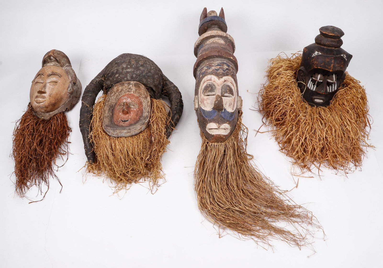 Collector's Lot of 4 African Masks (1 of 4)
