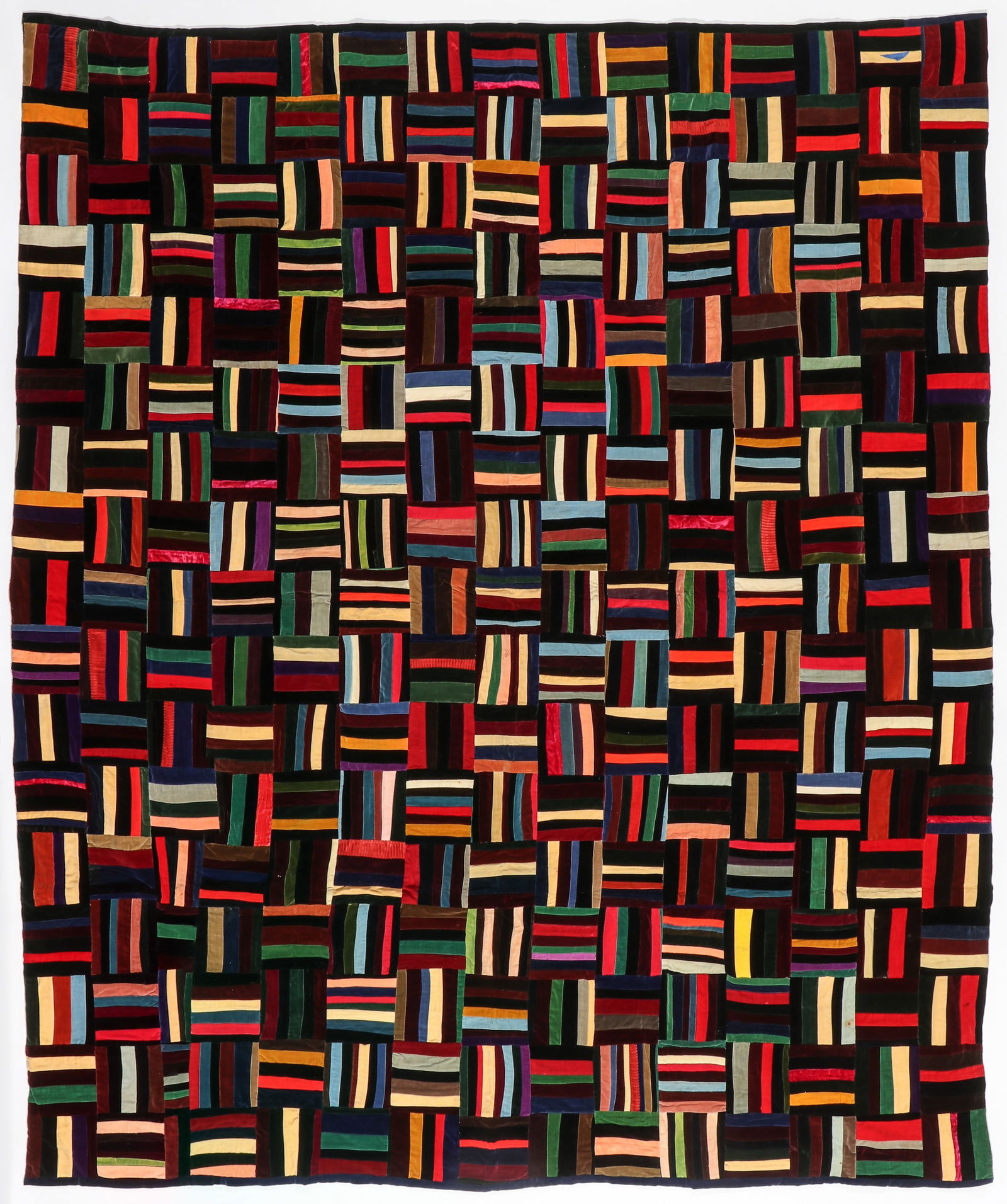 Fine Antique Rail Fence/Log Cabin Quilt (1 of 3)