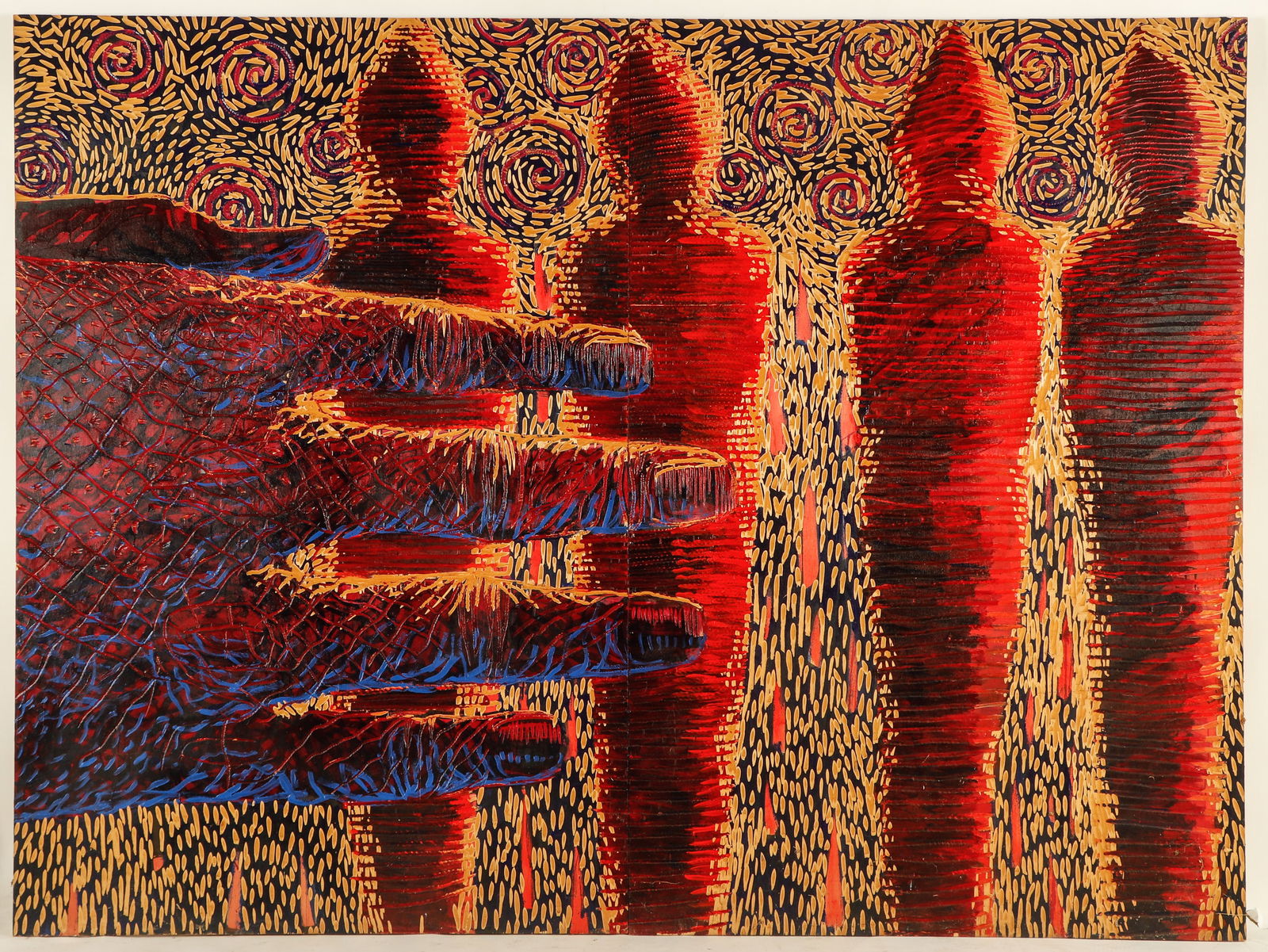 Frank Hyder "The Procession", 72" x 96" (1 of 2)