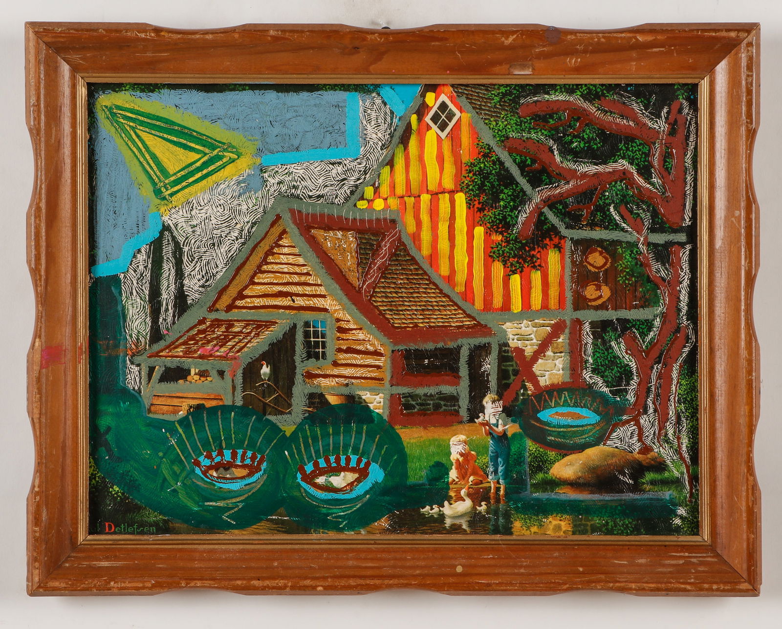 Jake Bullock (b. 1991) Mixed Media Painting (1 of 3)