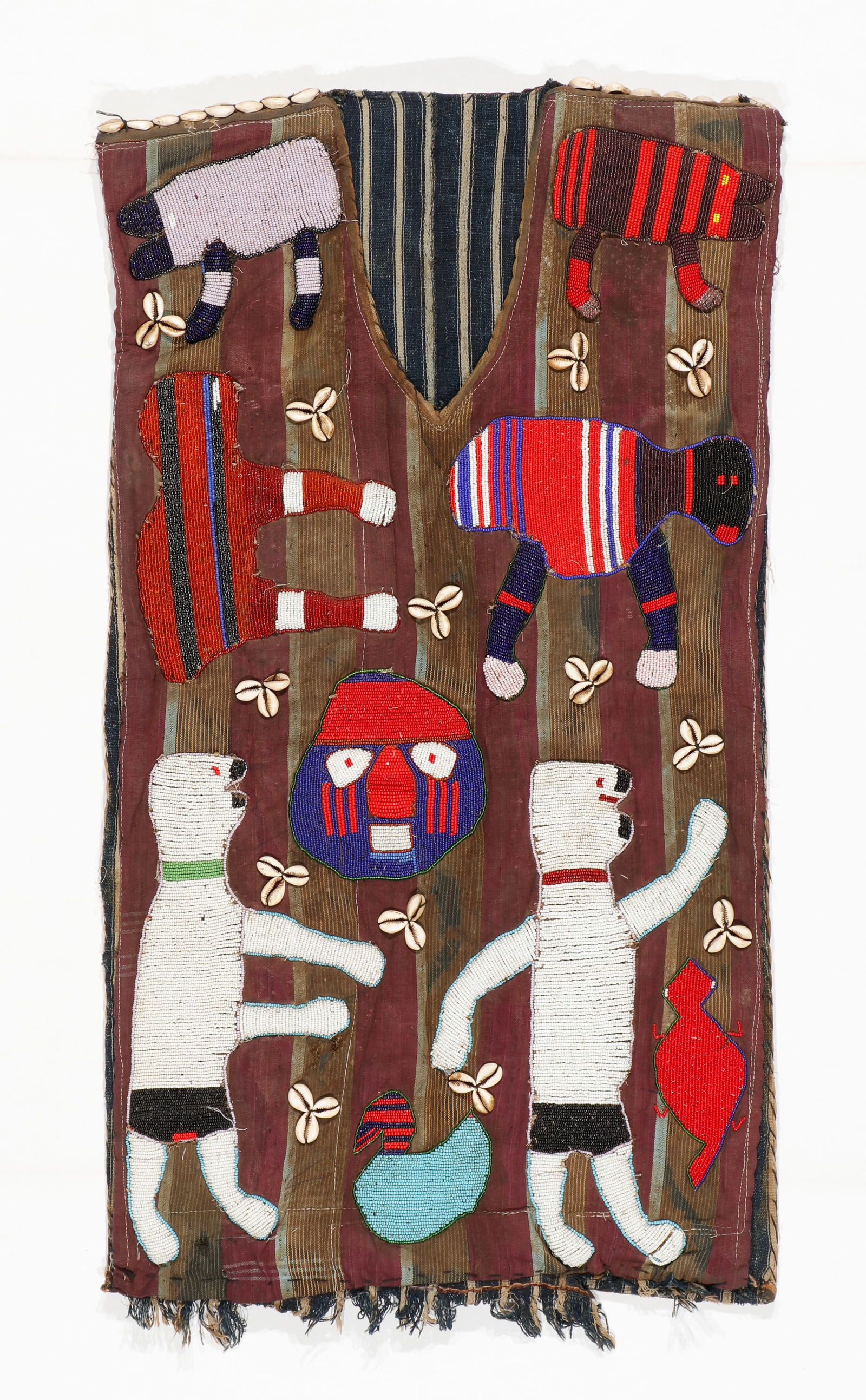 Yoruba Chief's Beaded Ceremonial Robe (1 of 4)