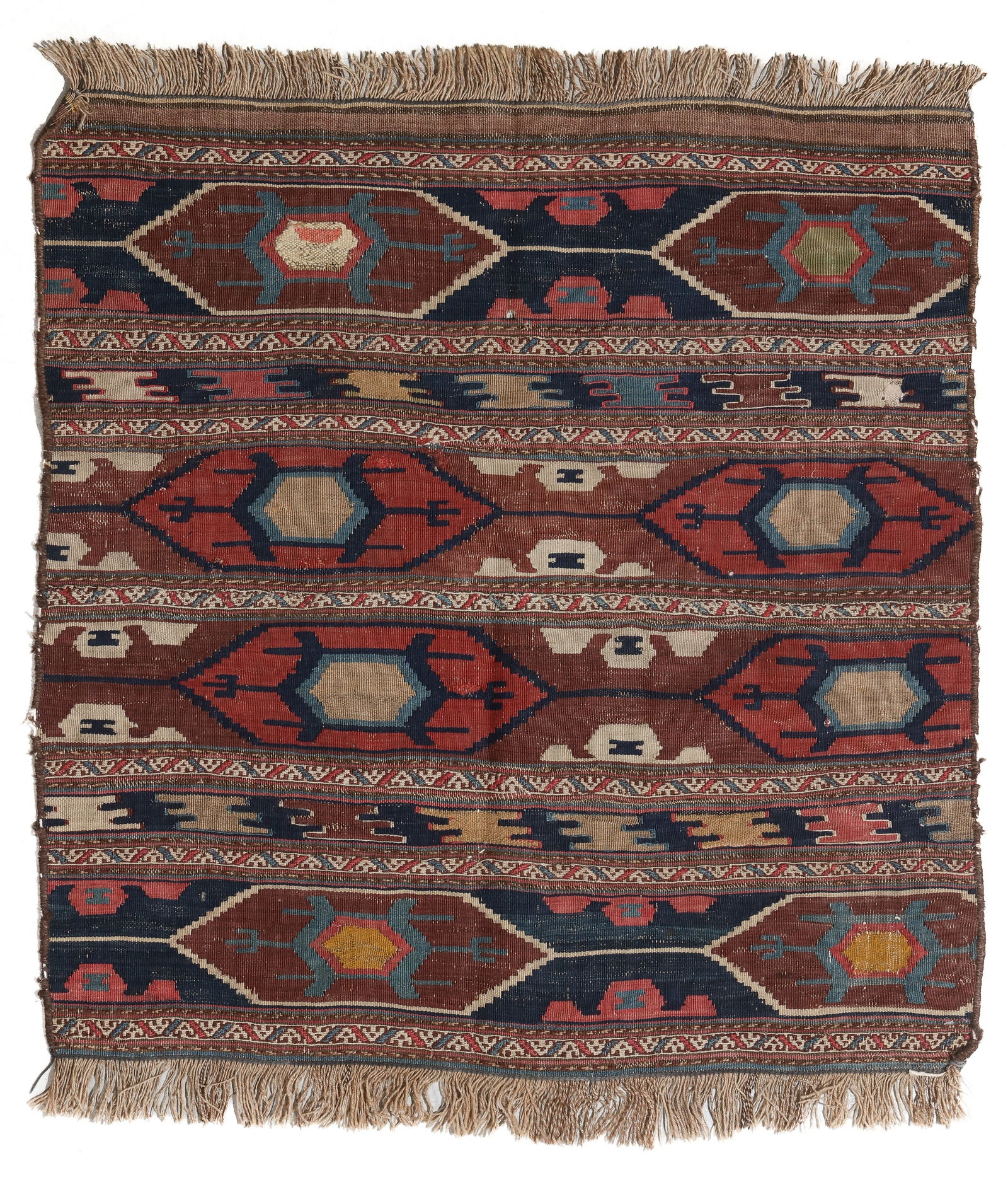 Shahsavan Kilim, Transcaucasus, Ca. 1900, 2'8'' x 2'10'' (1 of 3)