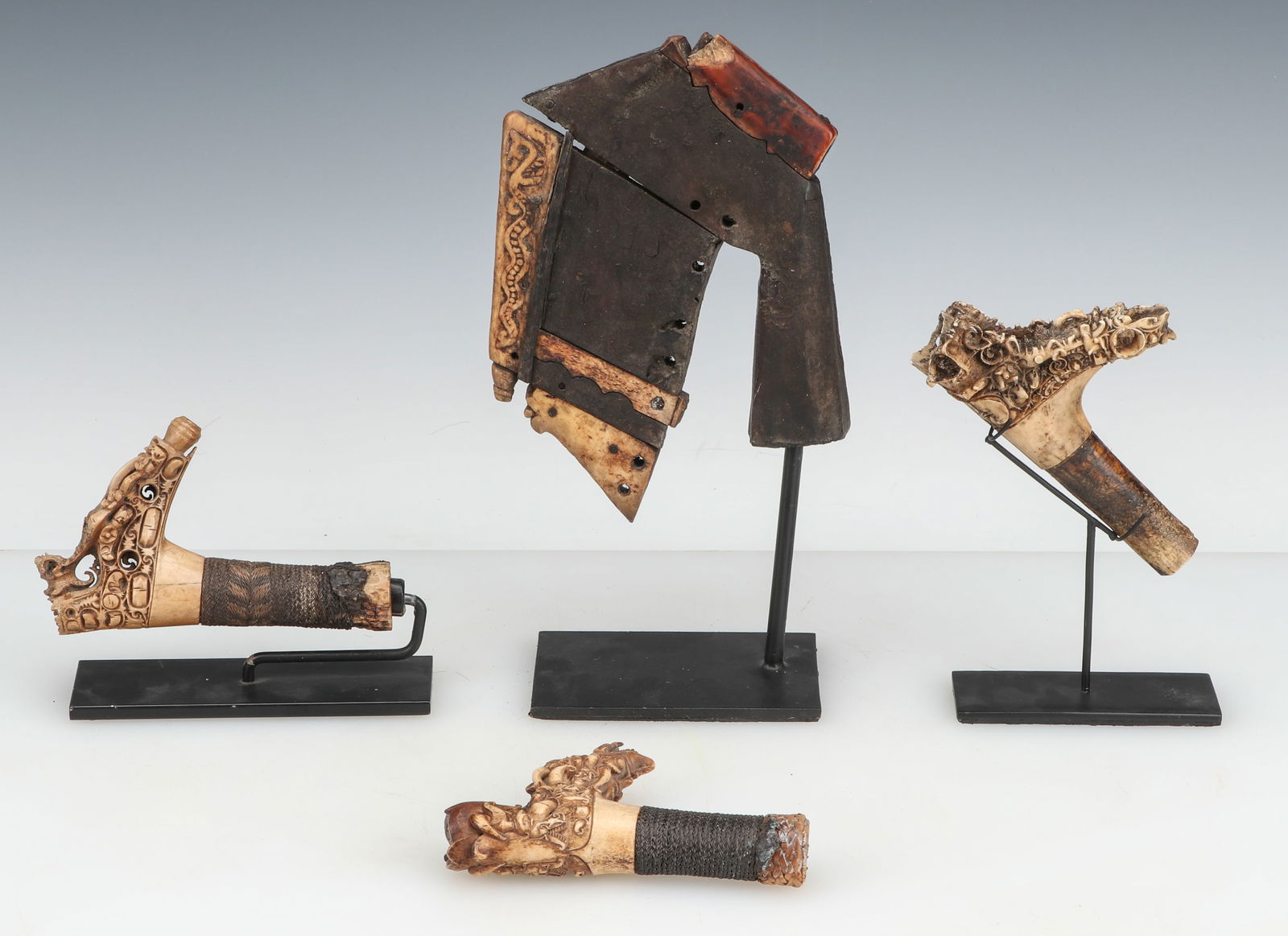 Collection of Indonesian Kris and Mandau Handles (1 of 4)