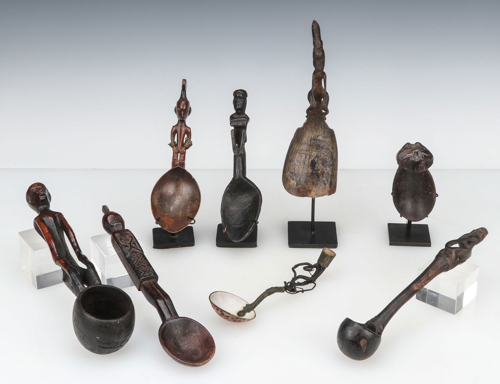 Ethnographic Collectors Lot of 8 Spoons, Indonesia and Philippines (1 of 6)