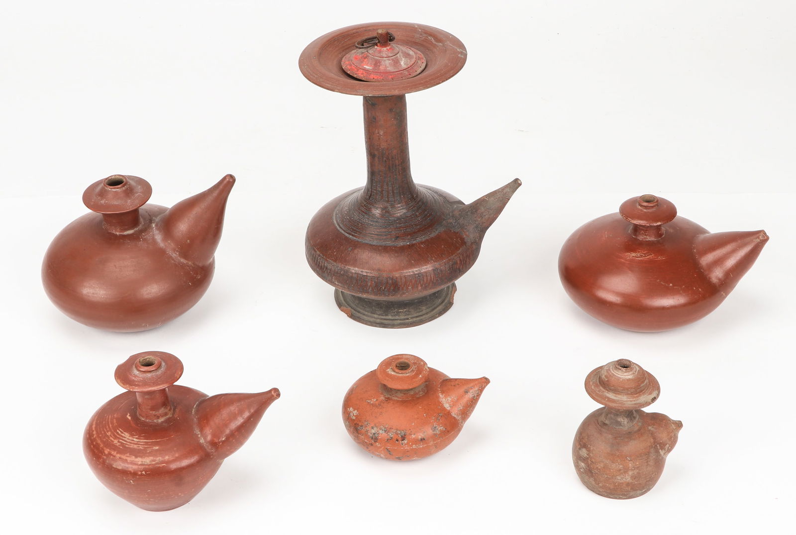 Collector's Lot of Indonesian Kendi Water Pots (1 of 6)