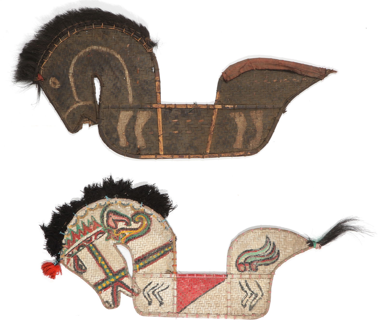 2 "Kuda Lumping" Spirit Possession Trance Dance Horses, Java (1 of 2)