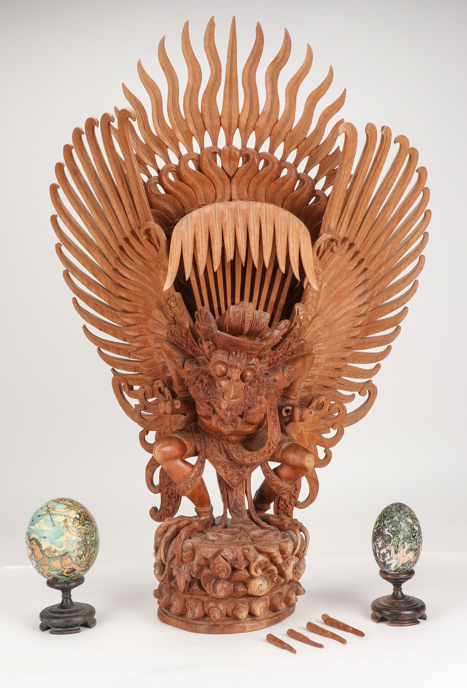 Massive Balinese Carved Wood Garuda, 20th C. (1 of 9)