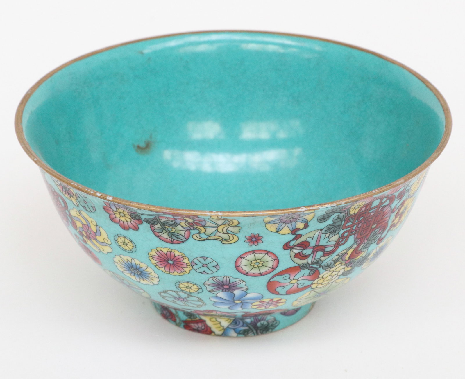Chinese Porcelain Turquoise Glazed Bowl (1 of 5)