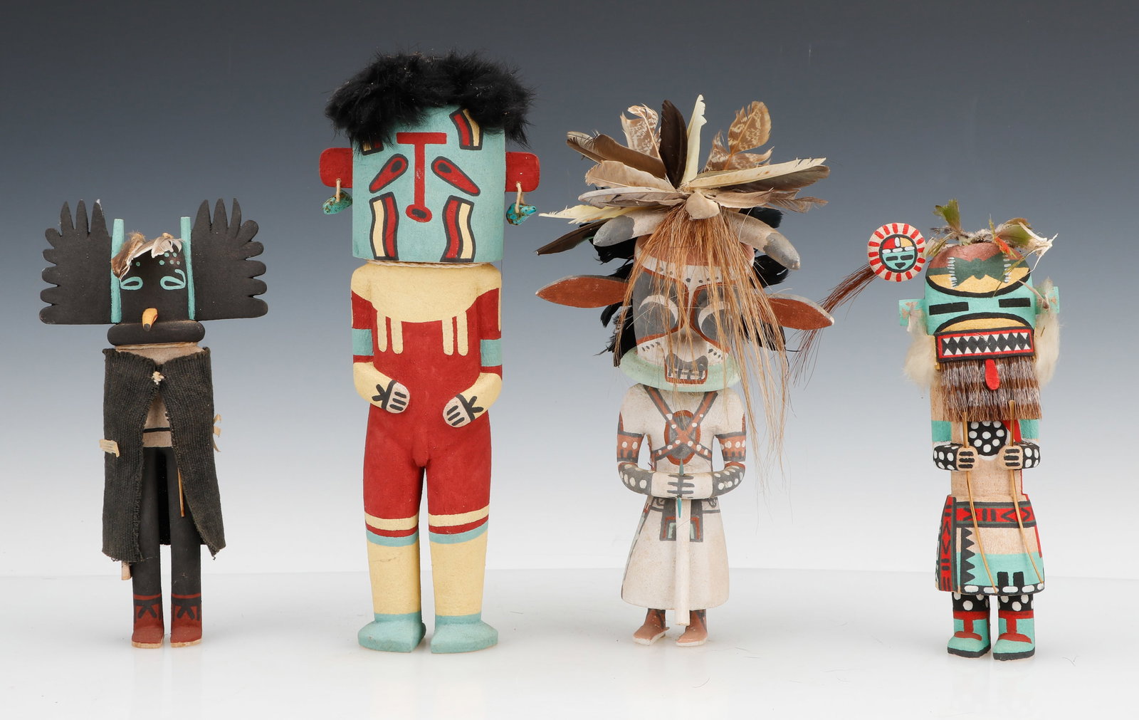 4 Native American Hopi Kachina Dolls by Various Artists (1 of 3)