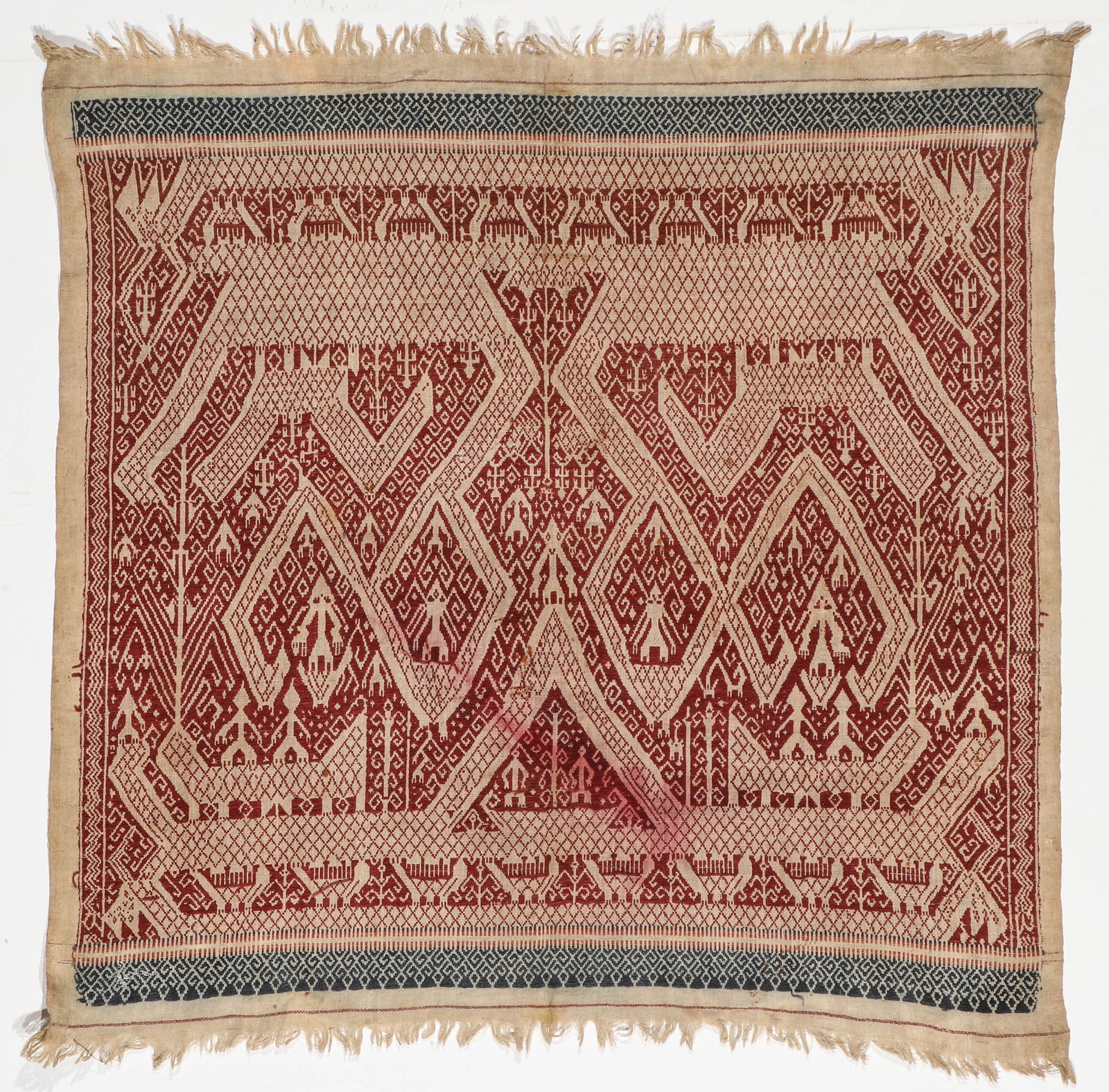Antique Ceremonial Textile "Tampan" Ships Cloth, Lampung, Sumatra (1 of 2)