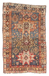 Derbend Lesghi Medallion Rug, Caucasus, Ca. 1880, 5'3'' x 8'4'': Derbend Lesghi Medallion Rug, Caucasus, Ca. 1880, 5'3'' x 8'4'' (160 x 254 cm). Weight: 13 lbs. Material: wool pile, wool warp, wool weft.