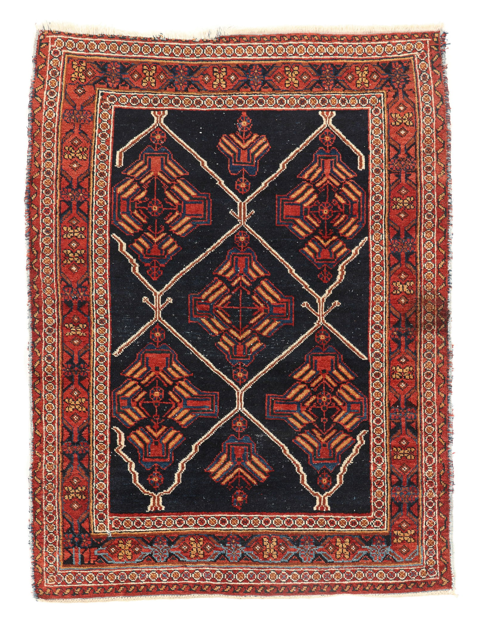 Afshar Rug, Persia, Ca. 1910, 3'5'' x 4'7'' (1 of 4)