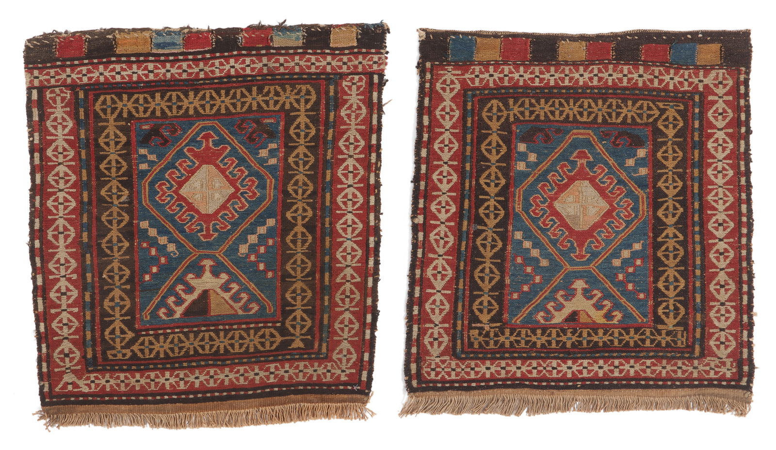 Pair of Sumak Bagfaces, Caucasus, Early 20th C. (1 of 4)