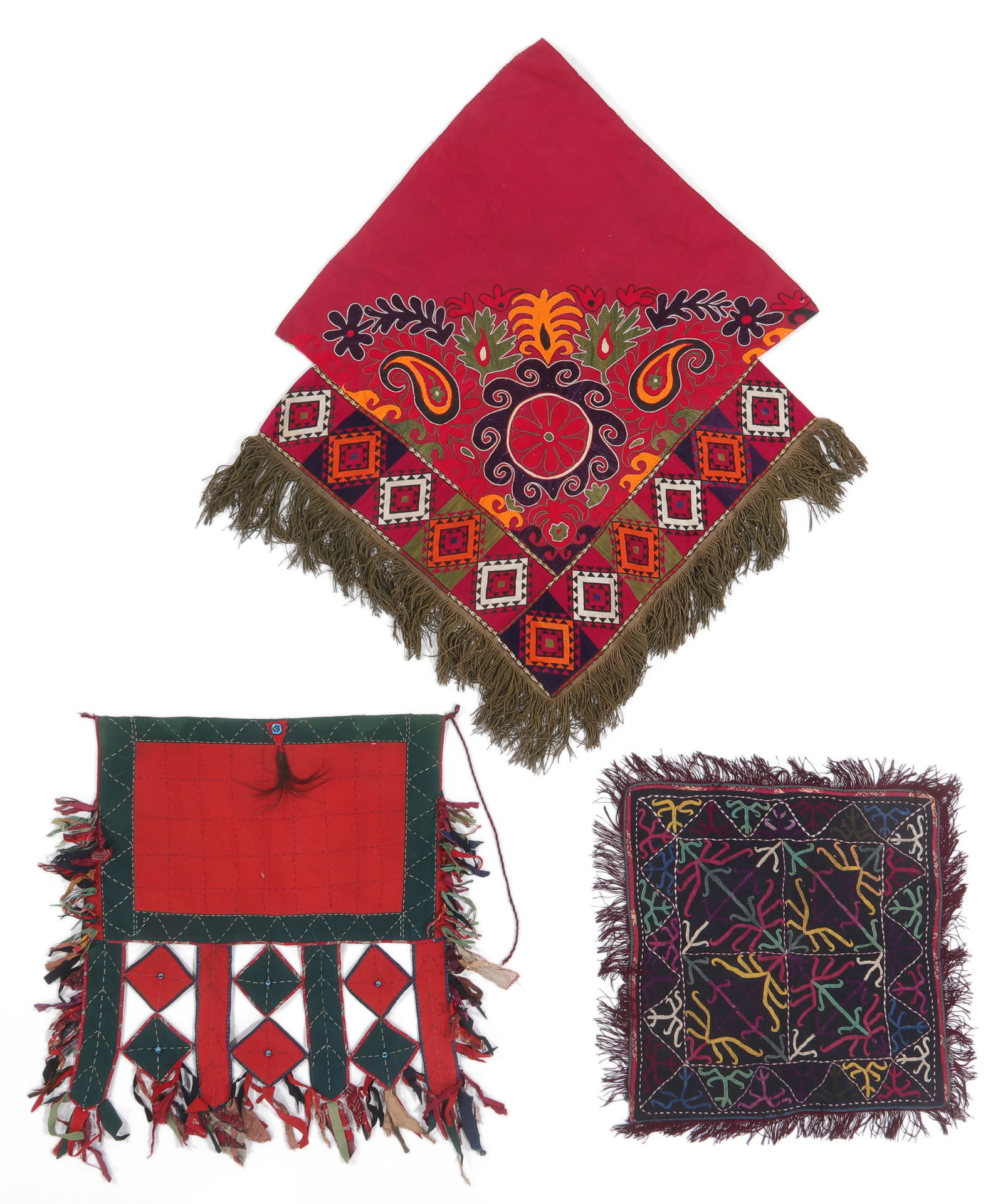 3 Antique Central Asian/Uzbek Textiles/Embroideries (1 of 6)
