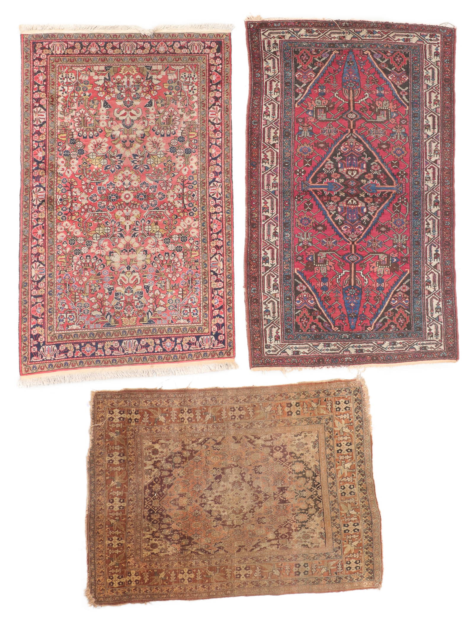 3 Antique Persian Rugs Auction