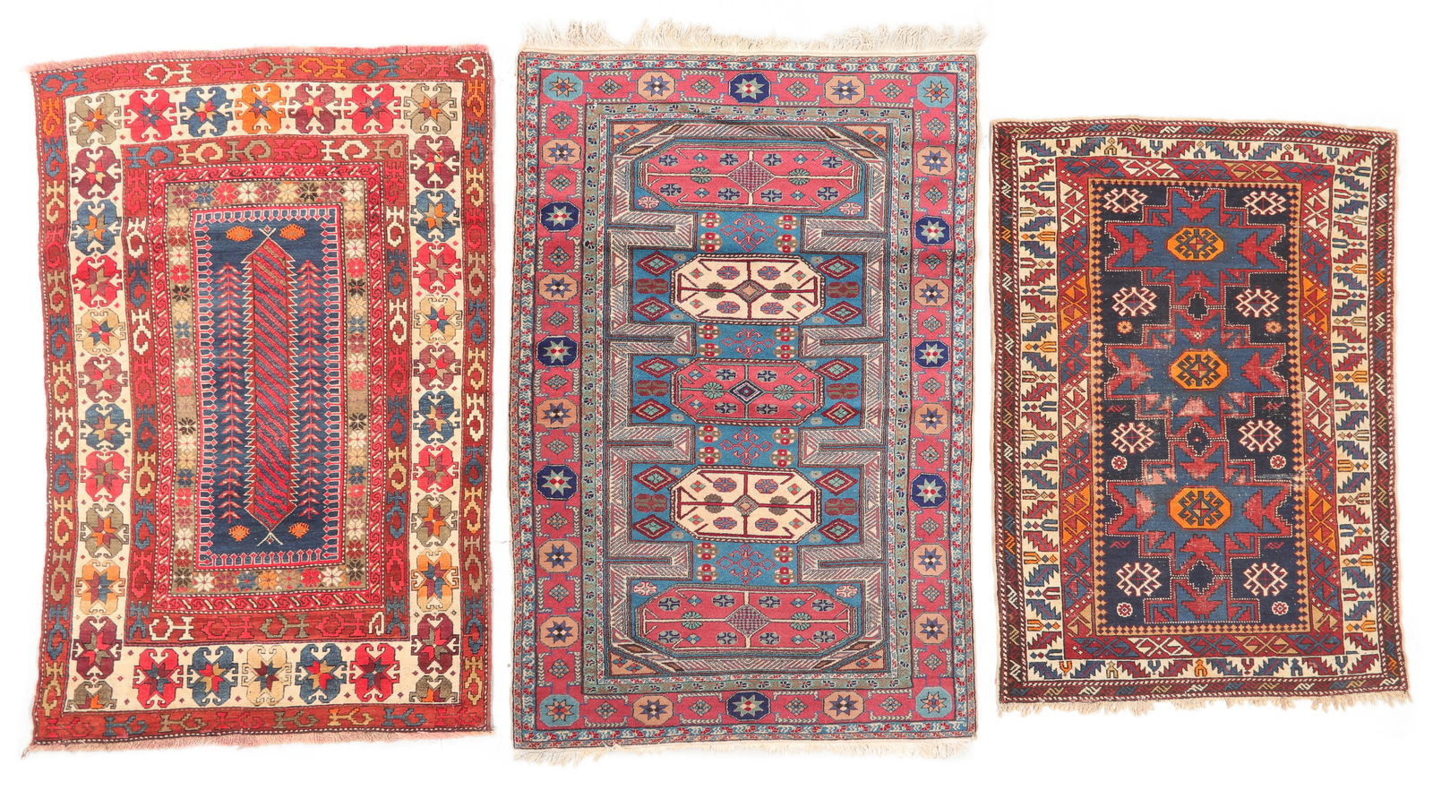 3 Antique/Vintage Caucasian Rugs (1 of 5)