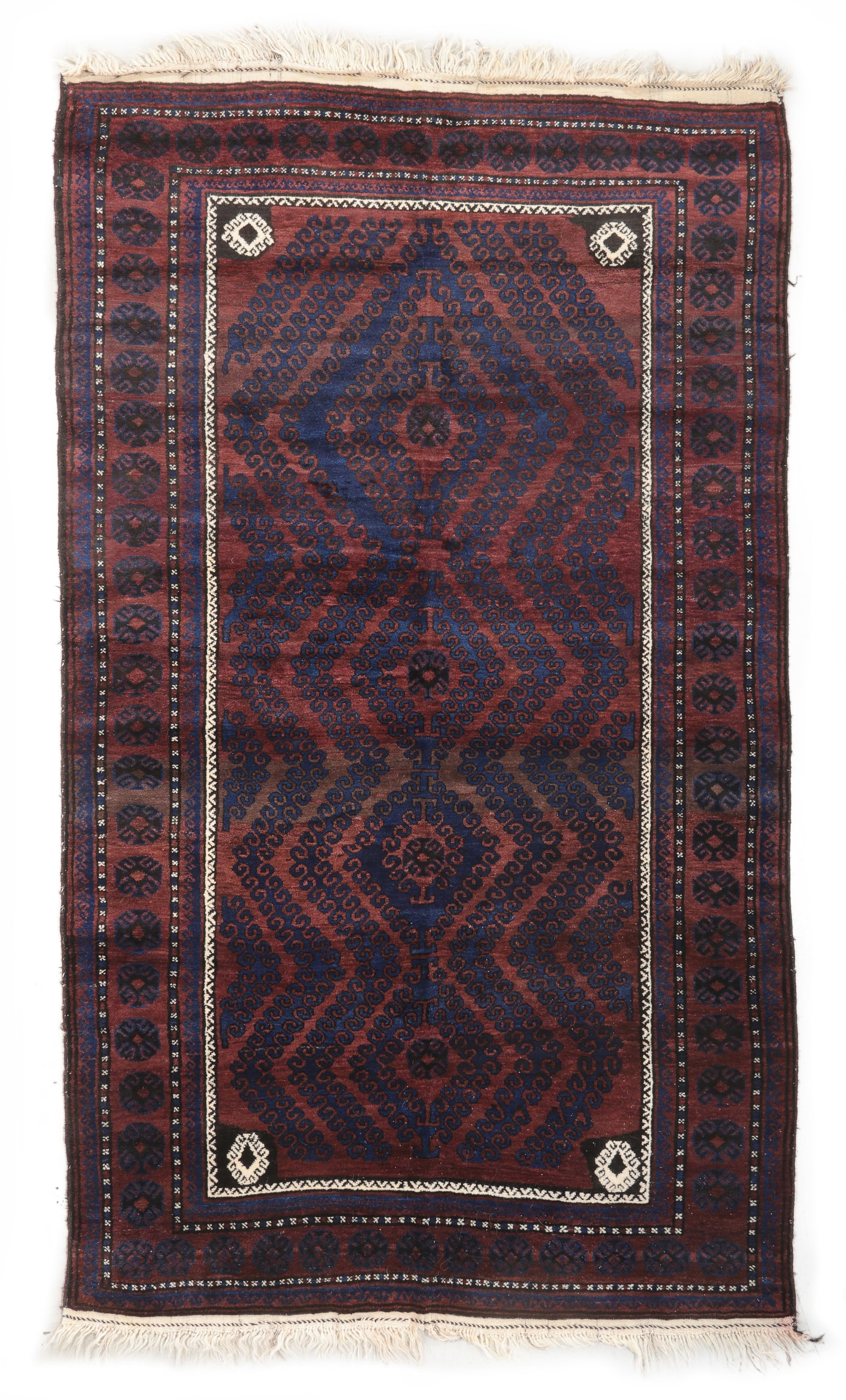 Baluch Main Rug, Afghanistan, Mid 20th C., 5'1'' x 8'7'' (1 of 4)