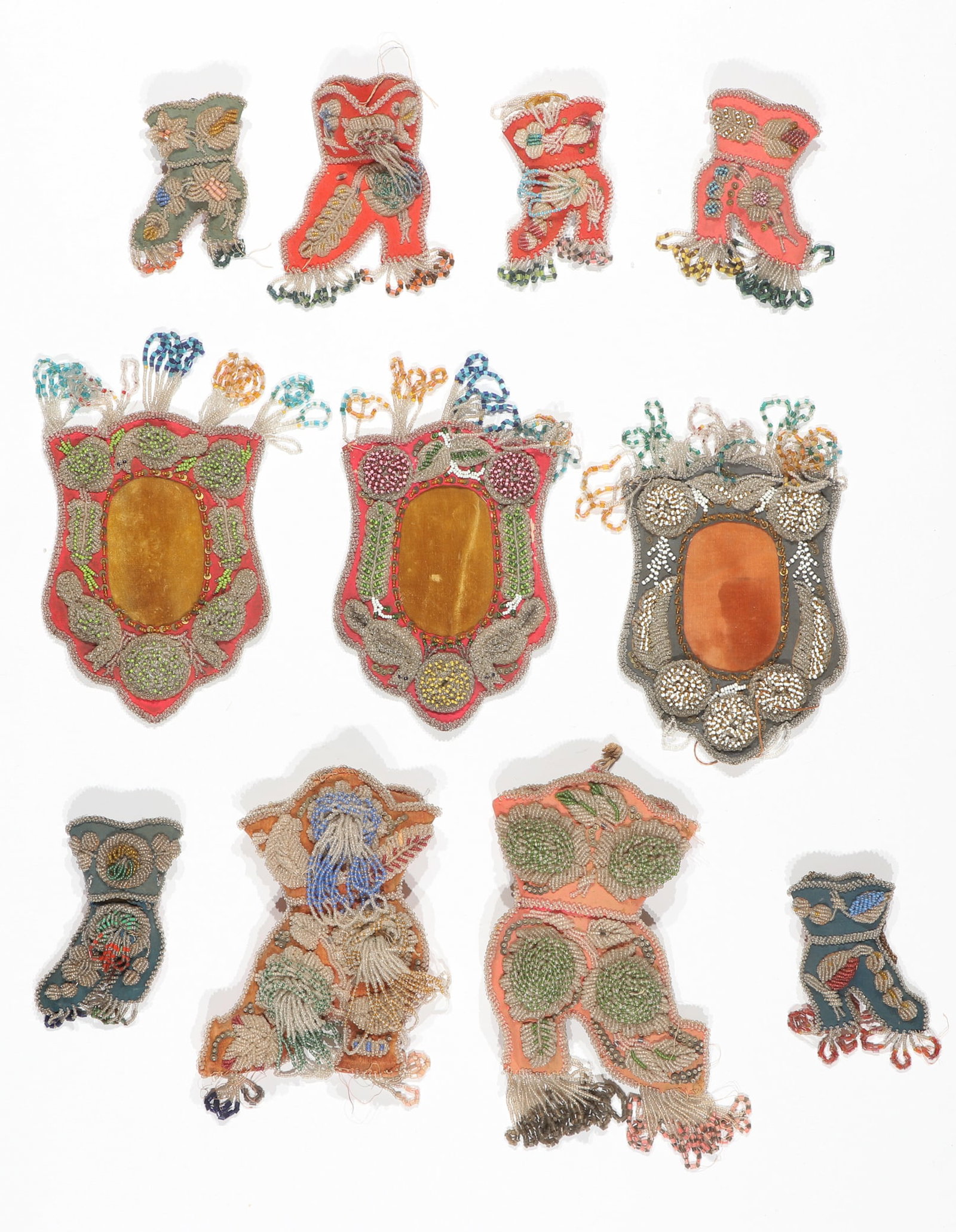 8 Native American Iroquois Beaded Boots and 3 Picture Frames (1 of 5)