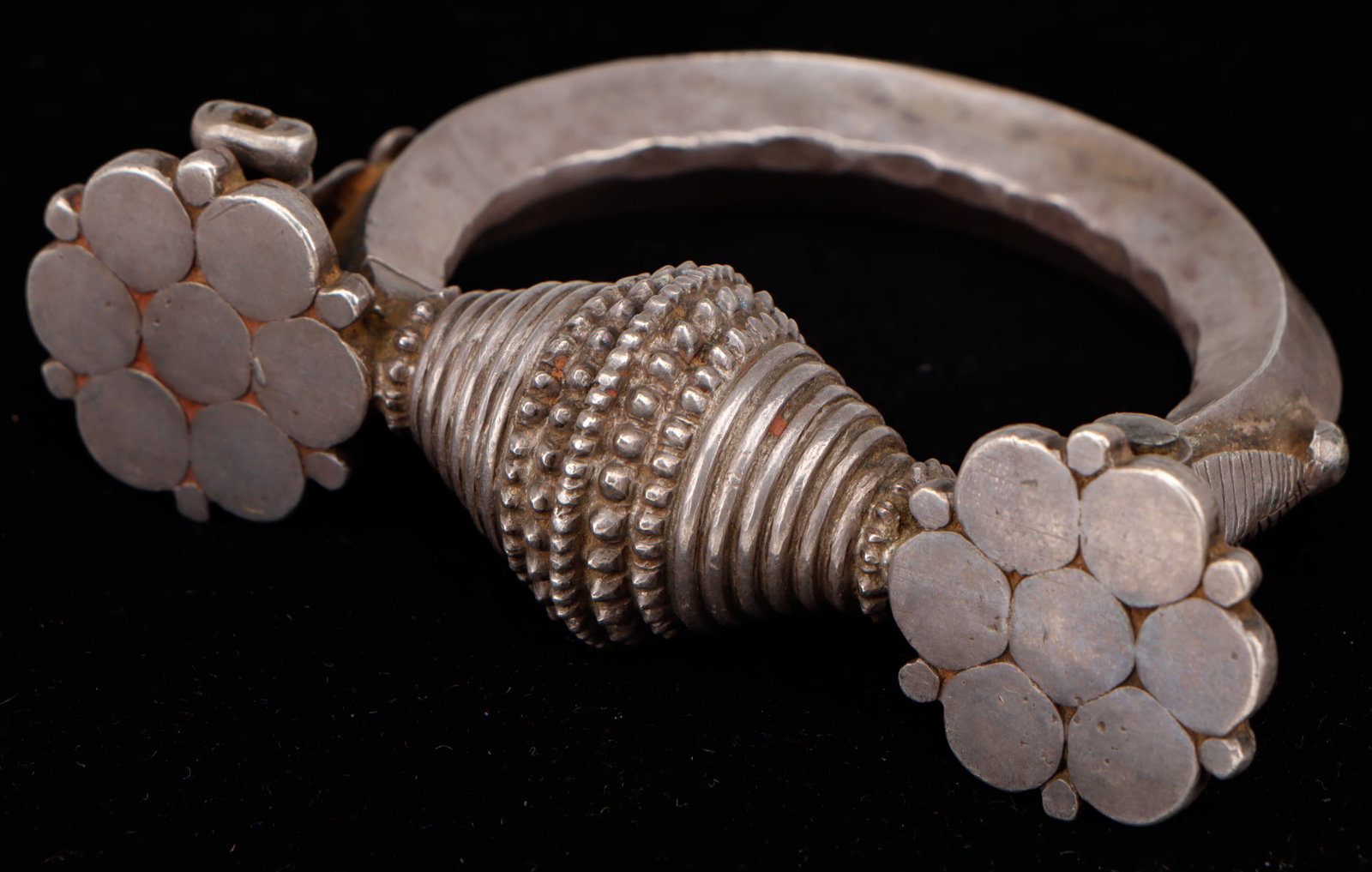 Large Indian Silver Alloy Bracelet (1 of 4)