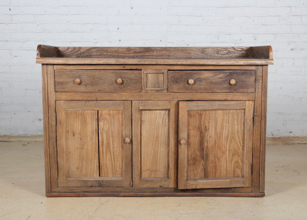 Pine Sideboard: Pine Sideboard, 20th c. Dimensions: 31 x 51 x 20 inches. Property of Michaelian and Kohlberg.