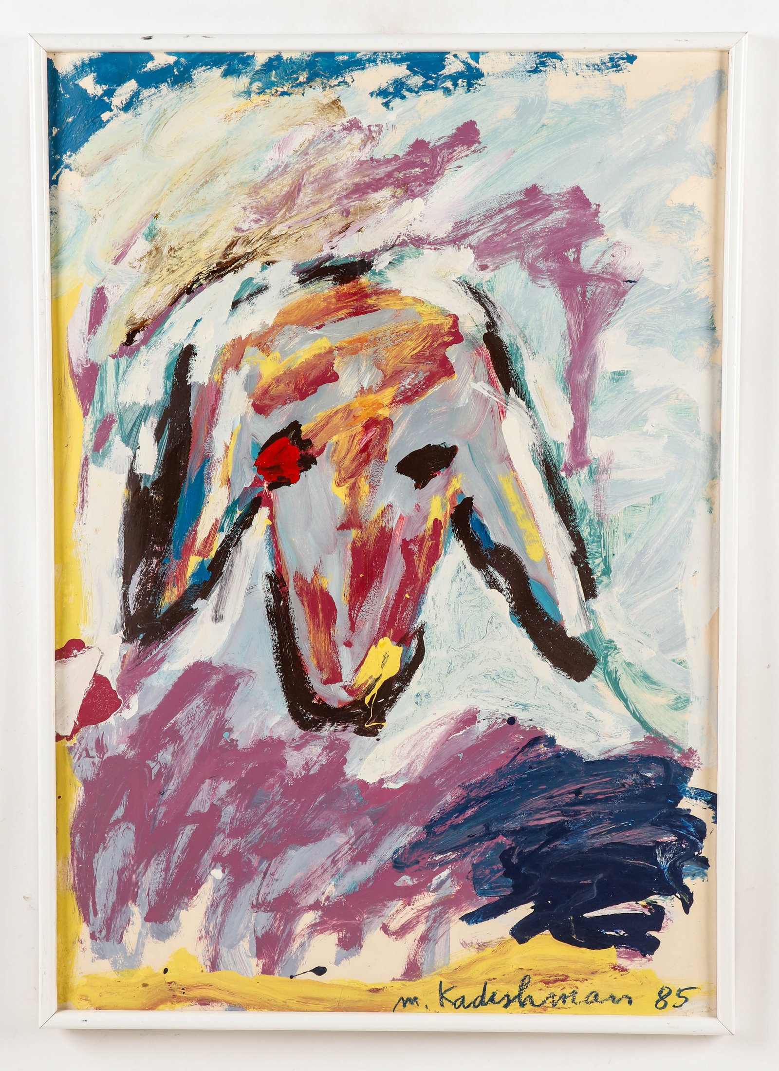 Menashe Kadishman (Israeli, 1932-2015) "Sheeps Head" (1 of 3)