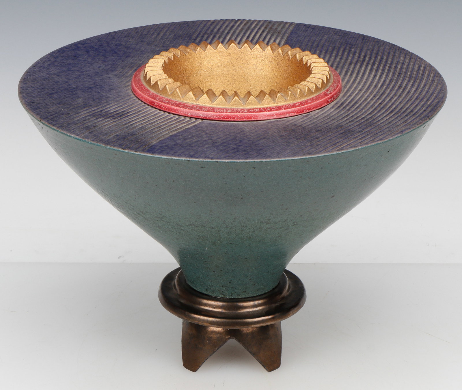 Masuo Ojima (B. 1949) Studio Pottery Sculptural Vessel (1 of 4)