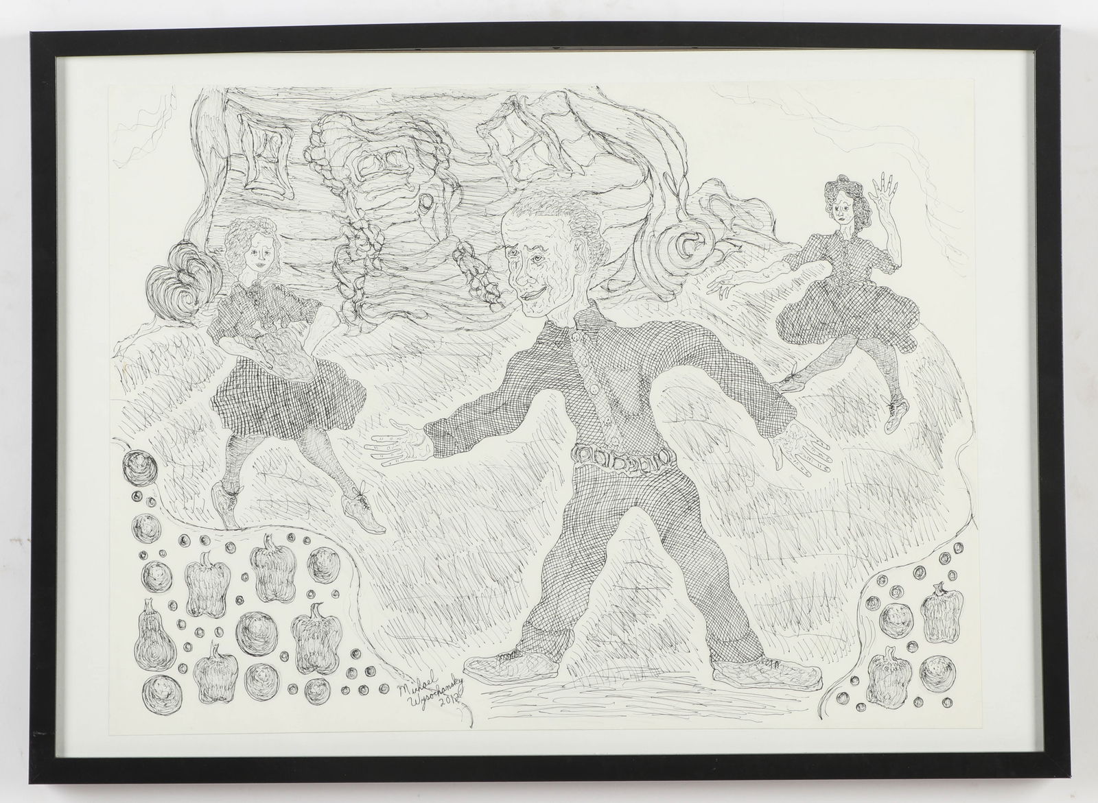 Michael Wysochansky (American, b. 1951) Ink Drawing (1 of 3)