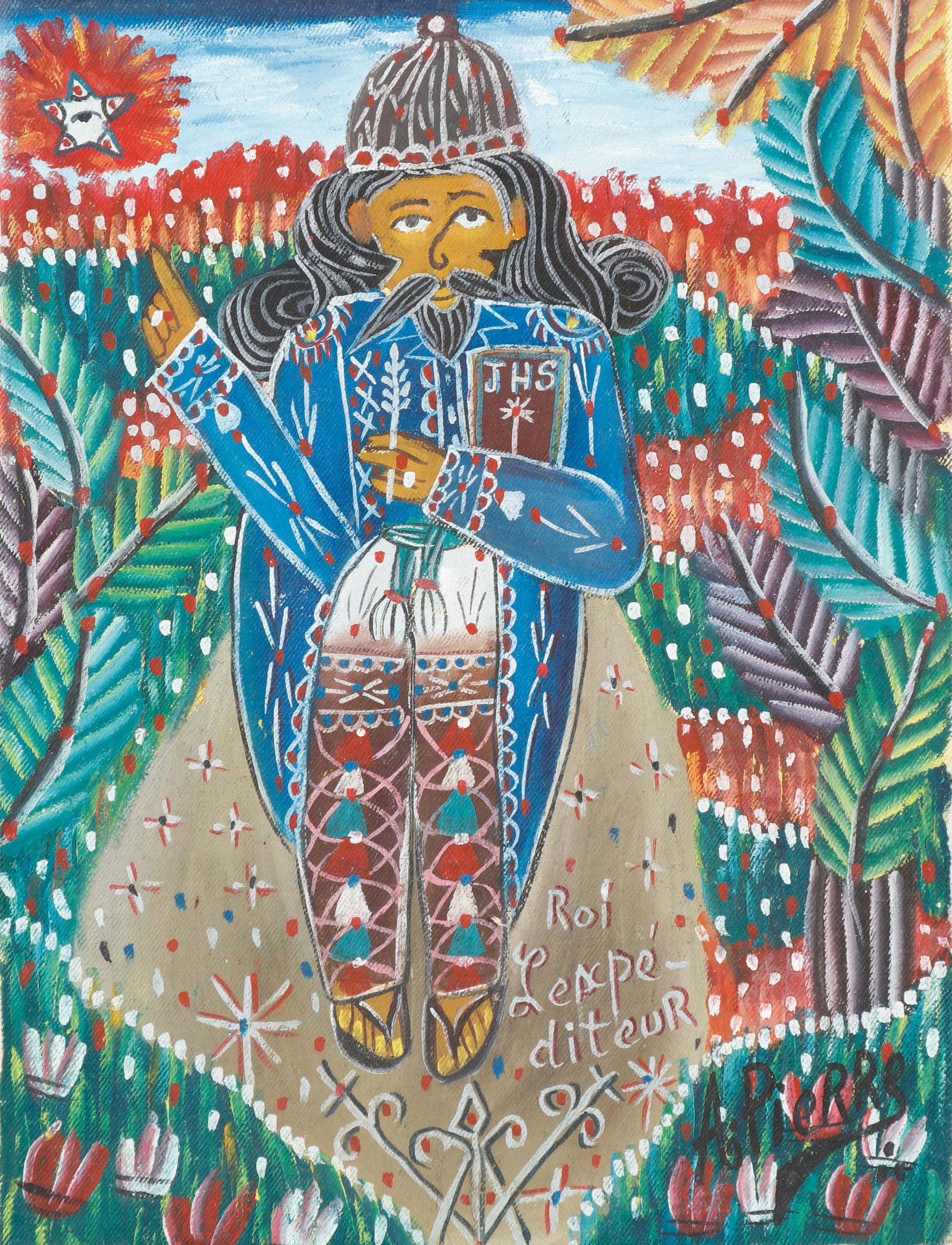 Andre Pierre (Haitian, 1916-2005) Painting (1 of 4)