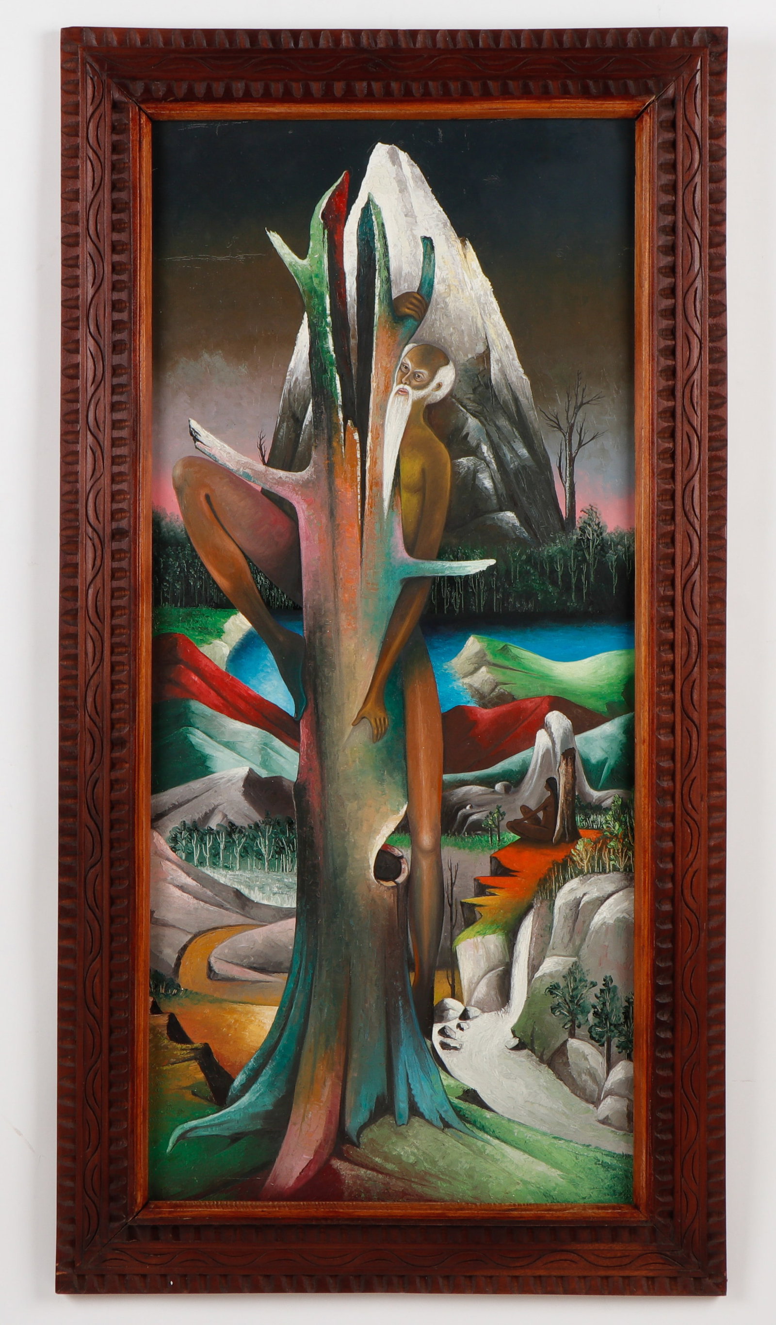 Jacques-Enguerrand Gourgue (1930-1996) Surreal Landscape, 1970's (1 of 2)