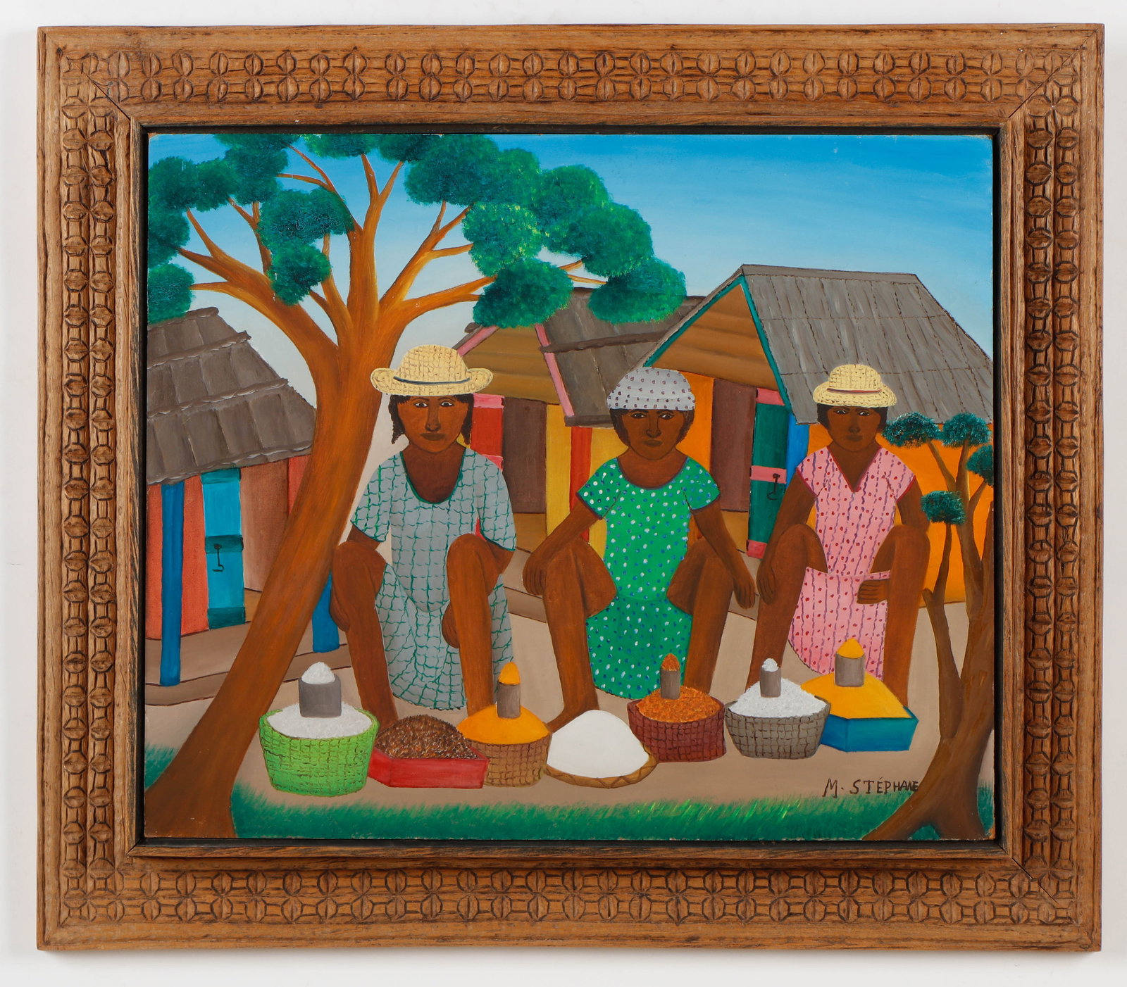 Micius Stephane (1912-1996) Village Scene (1 of 3)