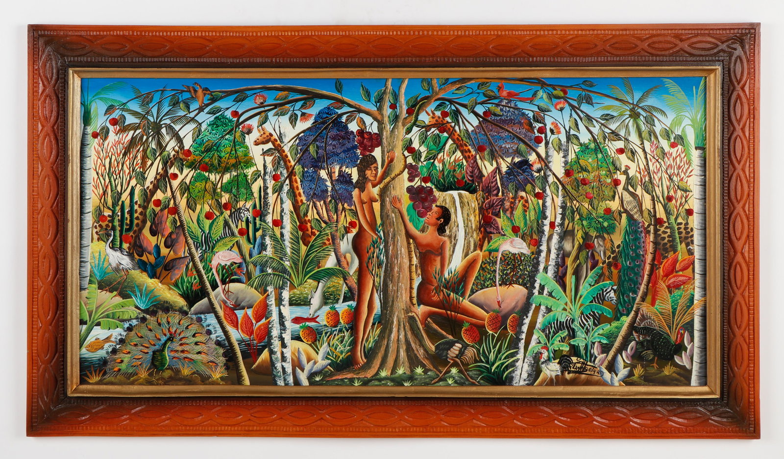 Haitian (20th c.) "Adam and Eve", (1 of 3)