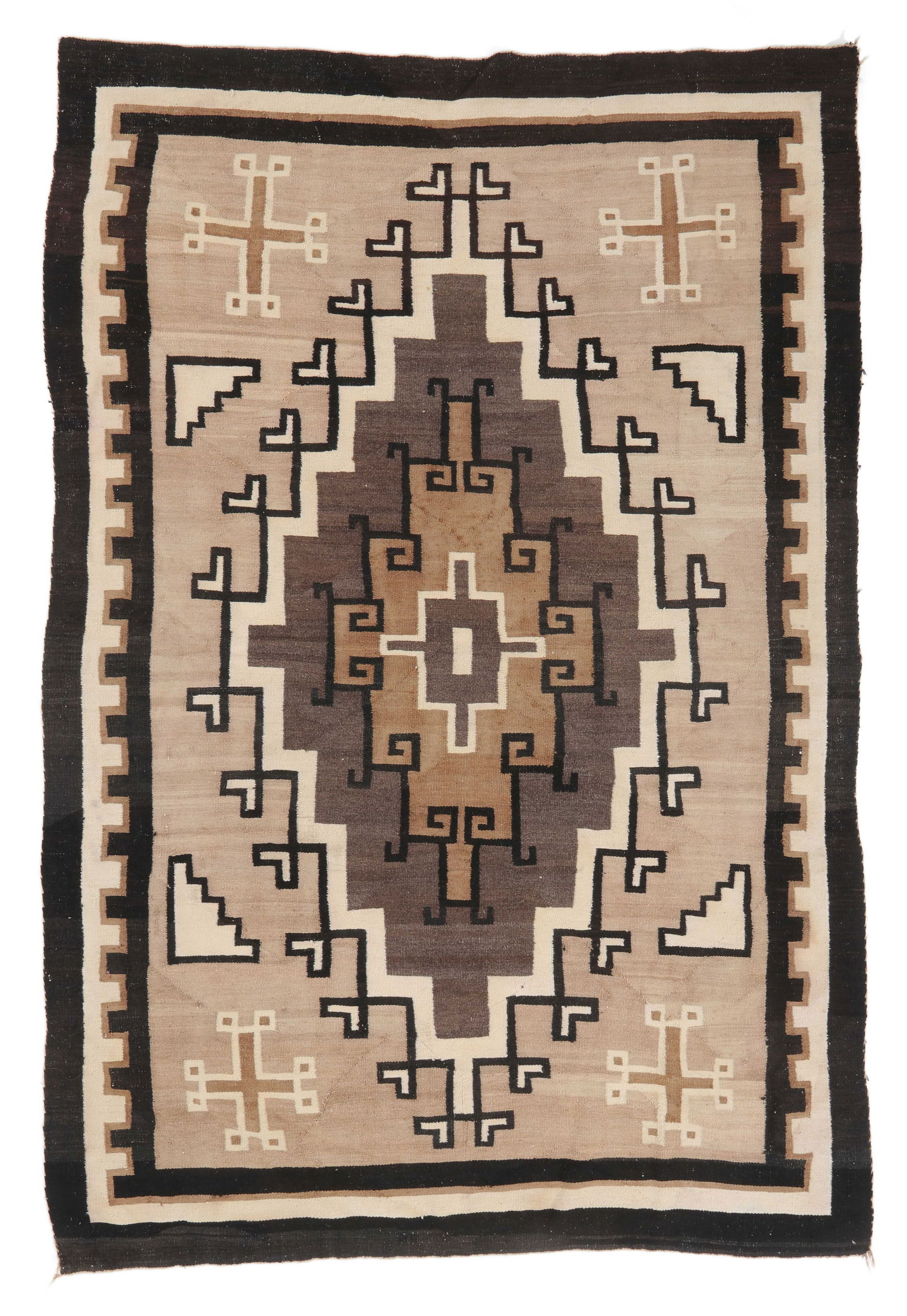 Navajo Rug, Mid 20th C., 4'3'' x 6'4'' (1 of 3)